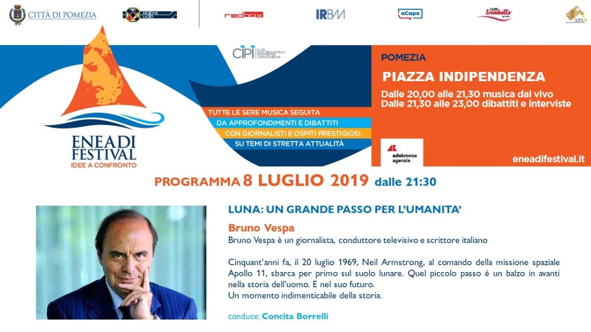 “Eneadi Festival": questa sera a Pomezia arriva Bruno Vespa. - 