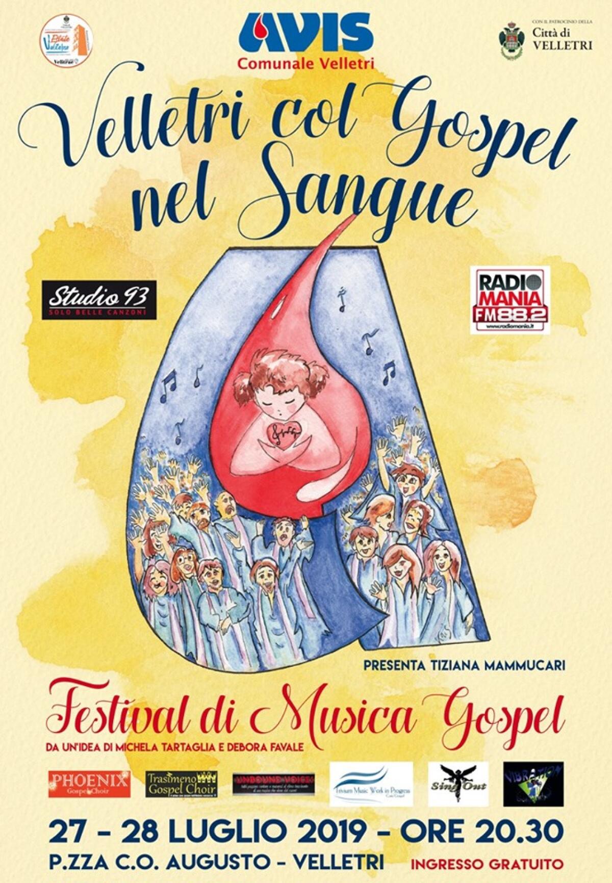 Festival Gospel questo fine settimana a Velletri con l'Avis. - 