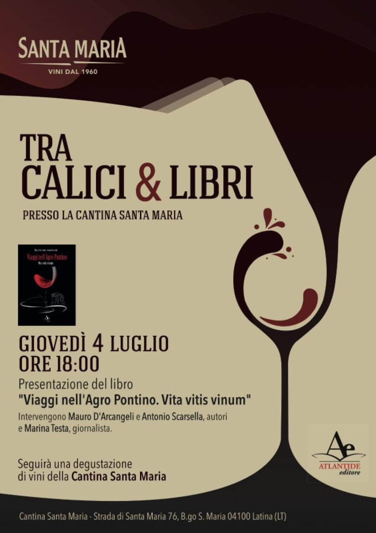 “Tra Calici&Libri”: a Latina la presentazione del libro “Viaggi nell’Agro Pontino. Vita, vitis, vinum”. - 