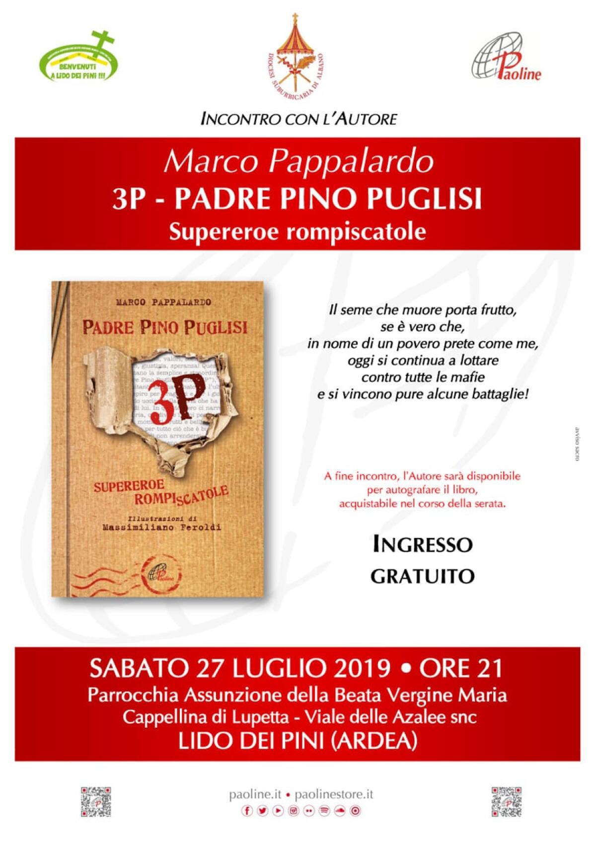 “Incontro con l'autore”: due serate ad Ardea a cura della parrocchia dell'Assunzione della Beata Vergine Maria. - 