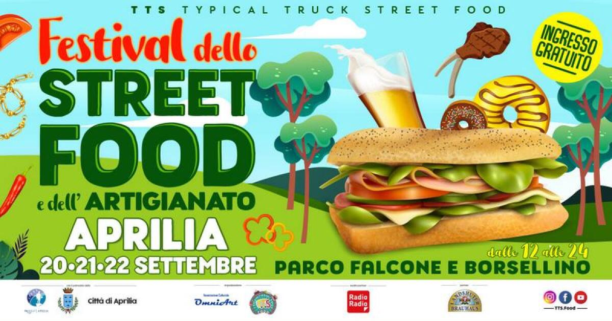 Ad Aprilia torna lo Street Food: 3 giorni di ottimo cibo al Parco di via dei Mille. - 