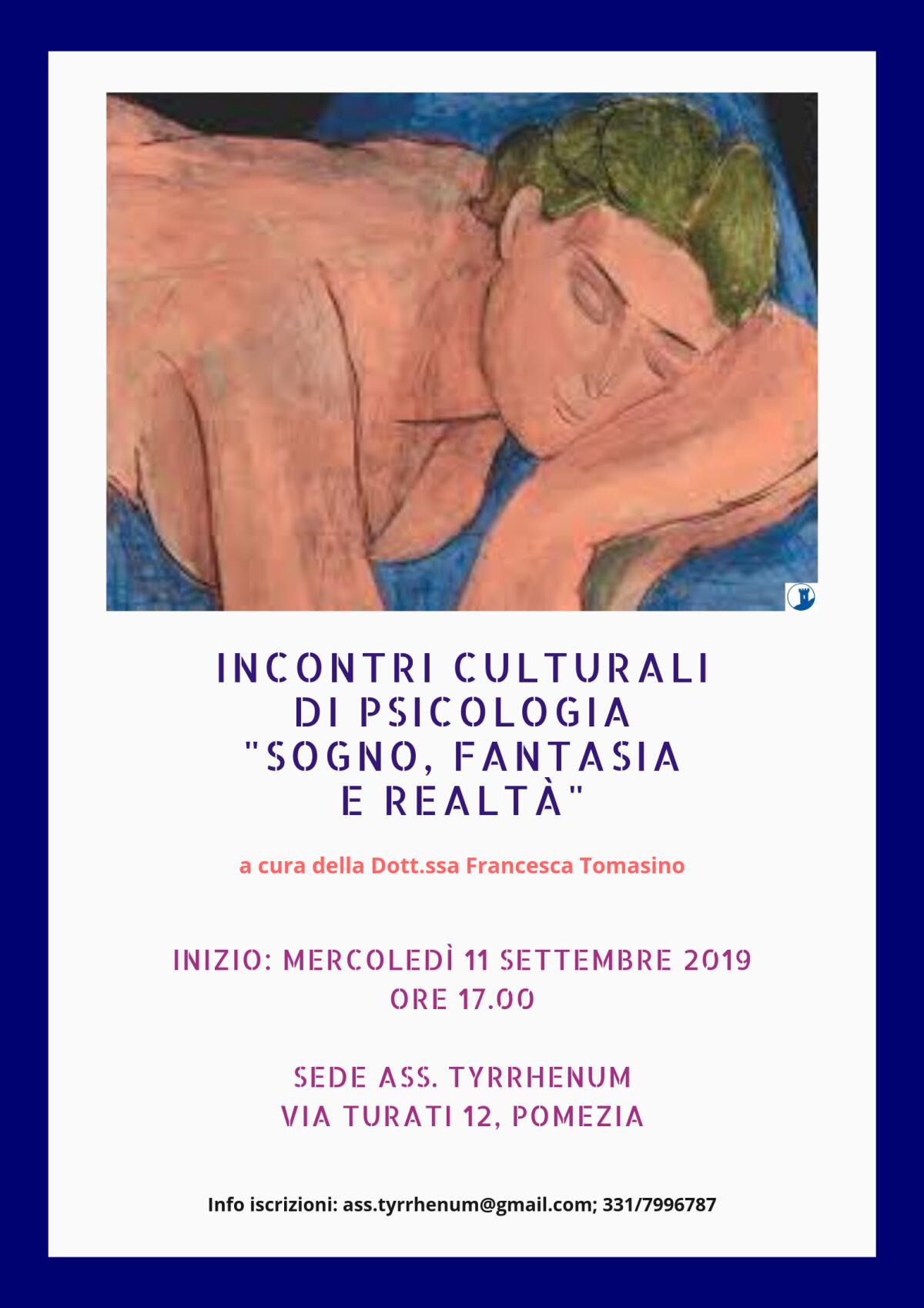 Incontri di psicologia a Pomezia con l'associazione Tyrrhenum - 