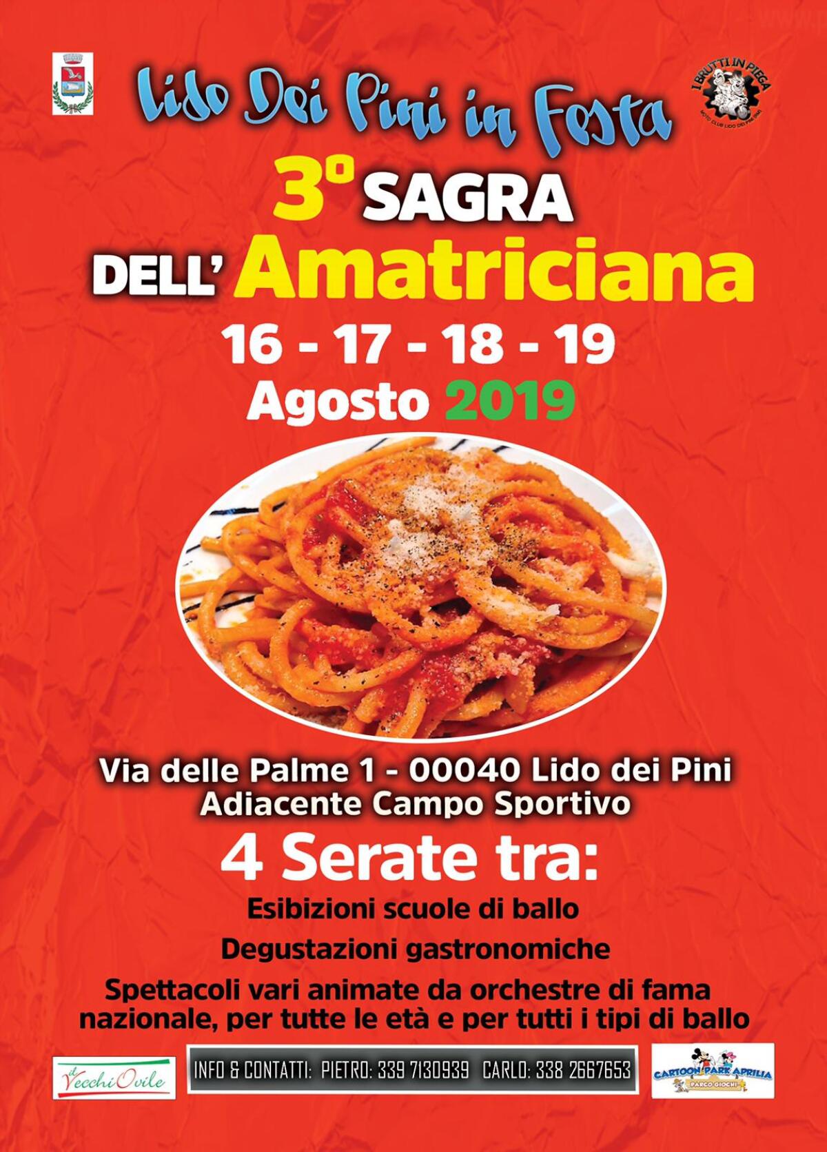 “Lido dei Pini in Festa” questo weekend la terza edizione della “Sagra dell’Amatriciana”. - 