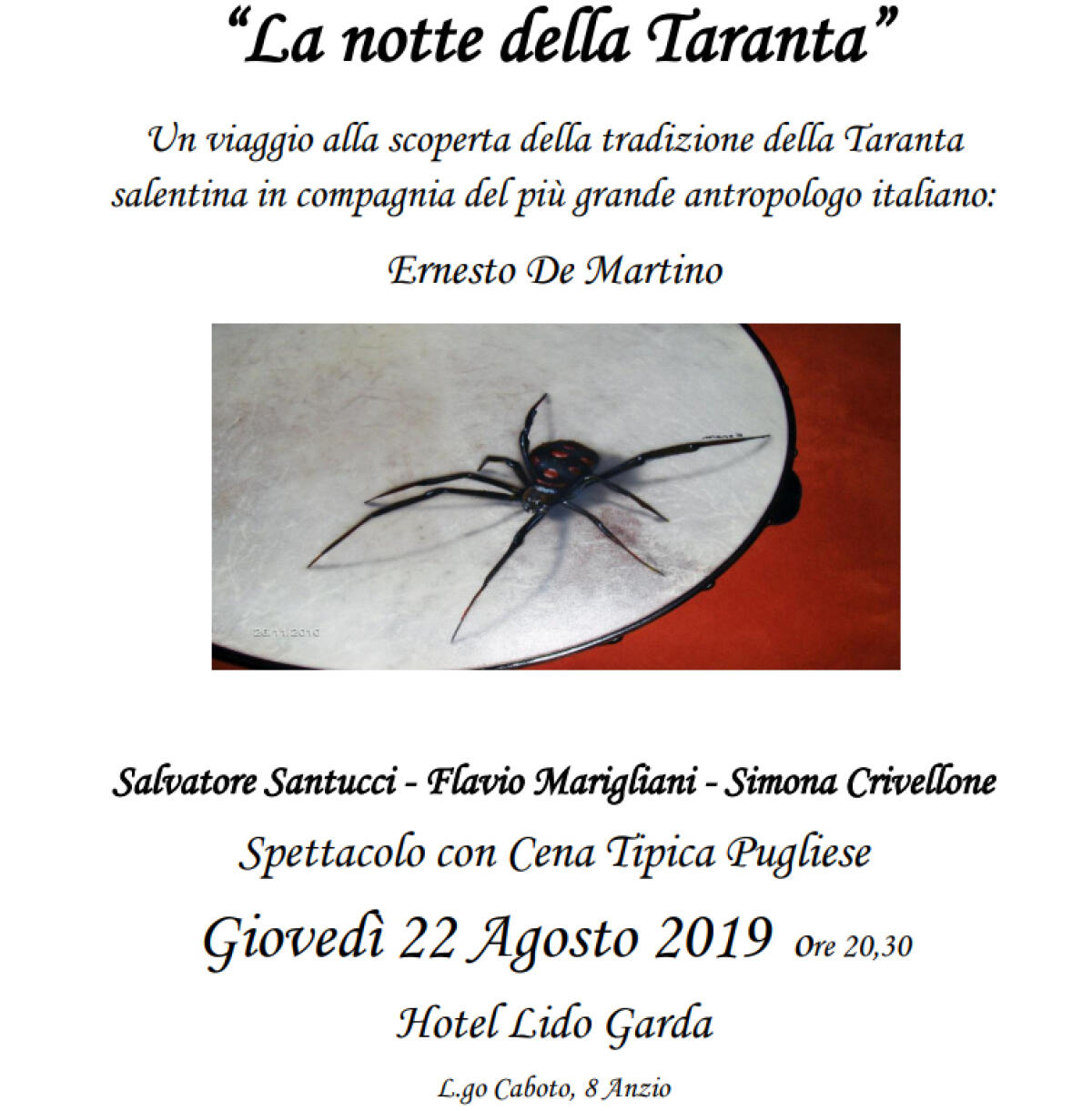 Ad Anzio arriva "La notte della Taranta" - 