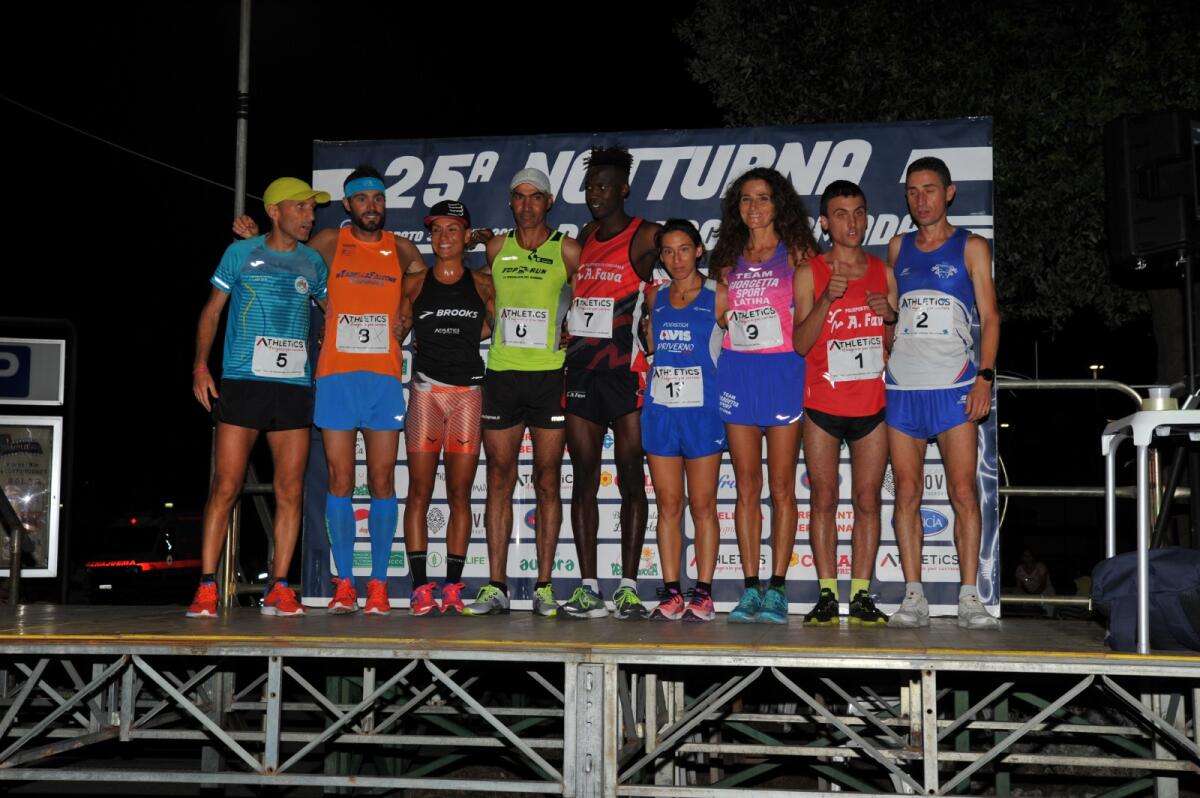 Notturna di Borgo Hermada, vincono Francesco Tescione della Podistica Aprilia e Maria Casciotti - 