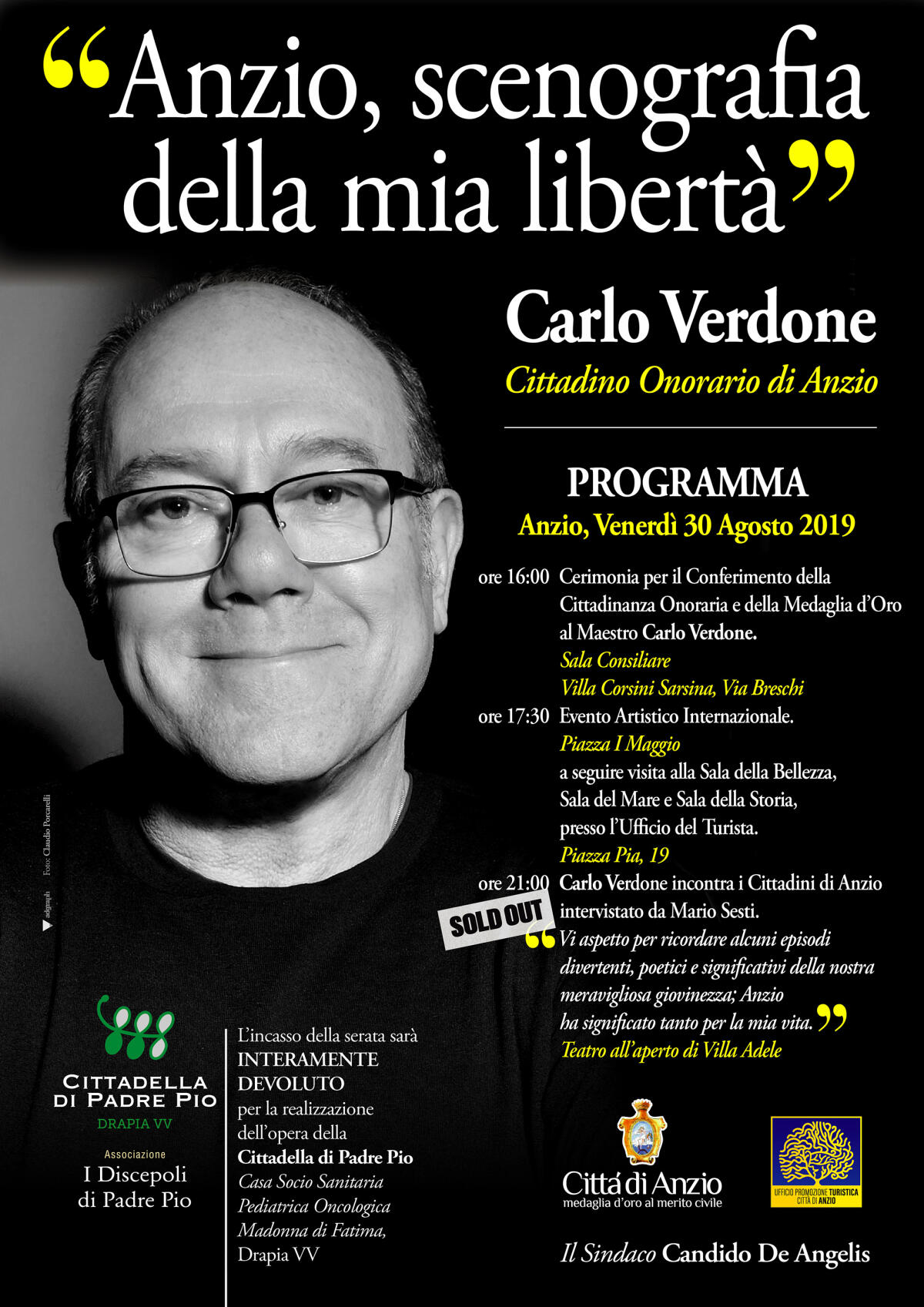 Ad Anzio una settimana dedicata a Carlo Verdone - 