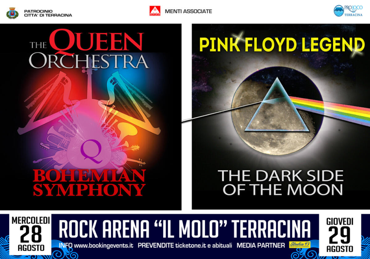 Rock Arena "Il Molo" a Terracina, protagonisti  Queen e Pink Floyd - 