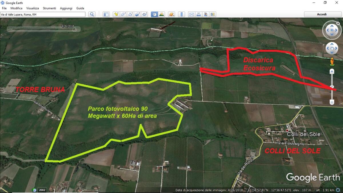 Mega parco fotovoltaico a Casalazzara, "Se ne discuta subito in Consiglio Comunale" - 