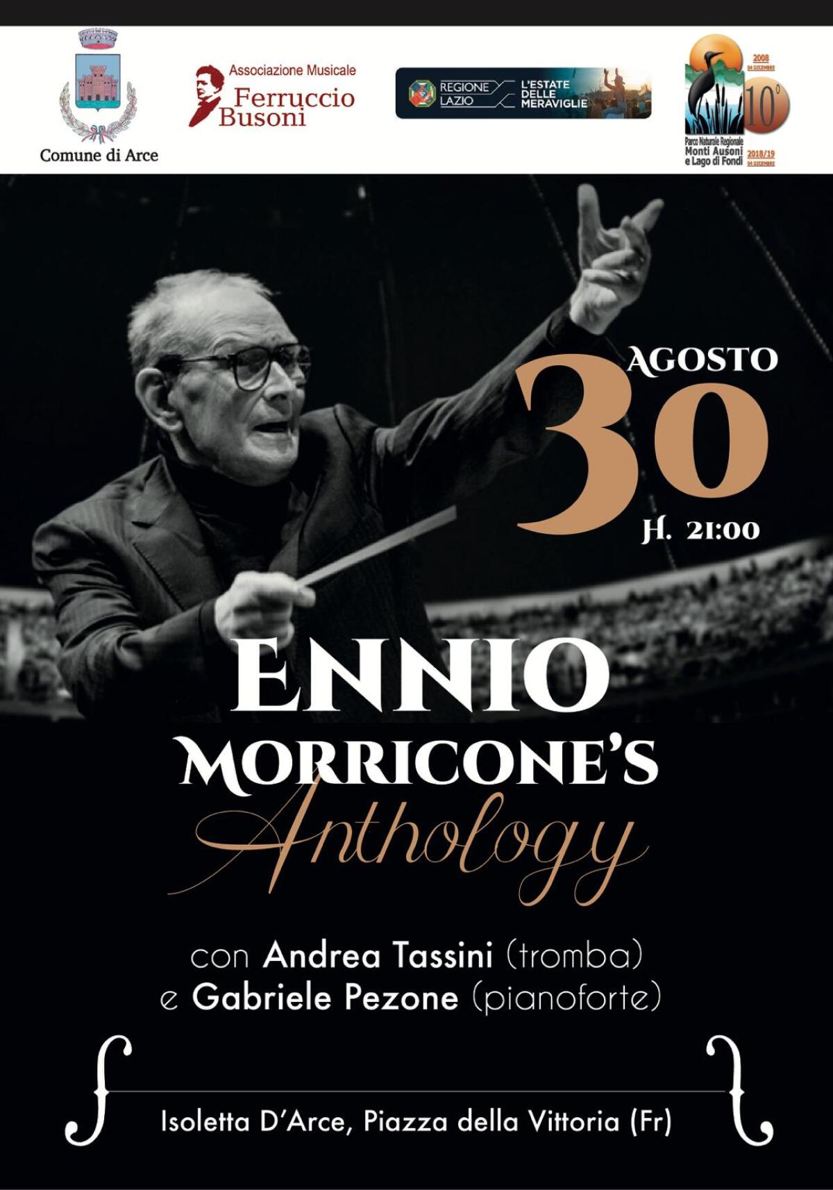 Il Parco dei Monti Ausoni organizza: Ennio Morricone Anthology - 