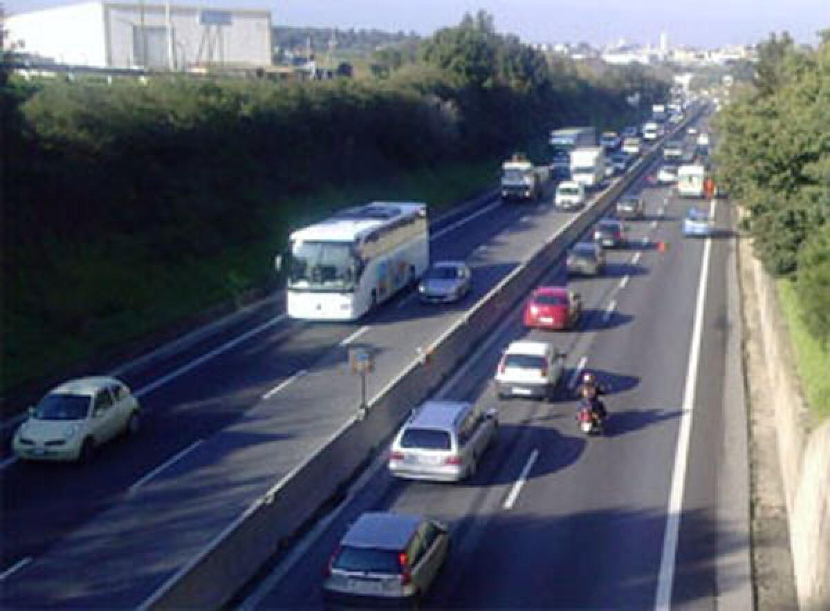 Code questa mattina per lavori sulla Pontina, in direzione Roma. - 