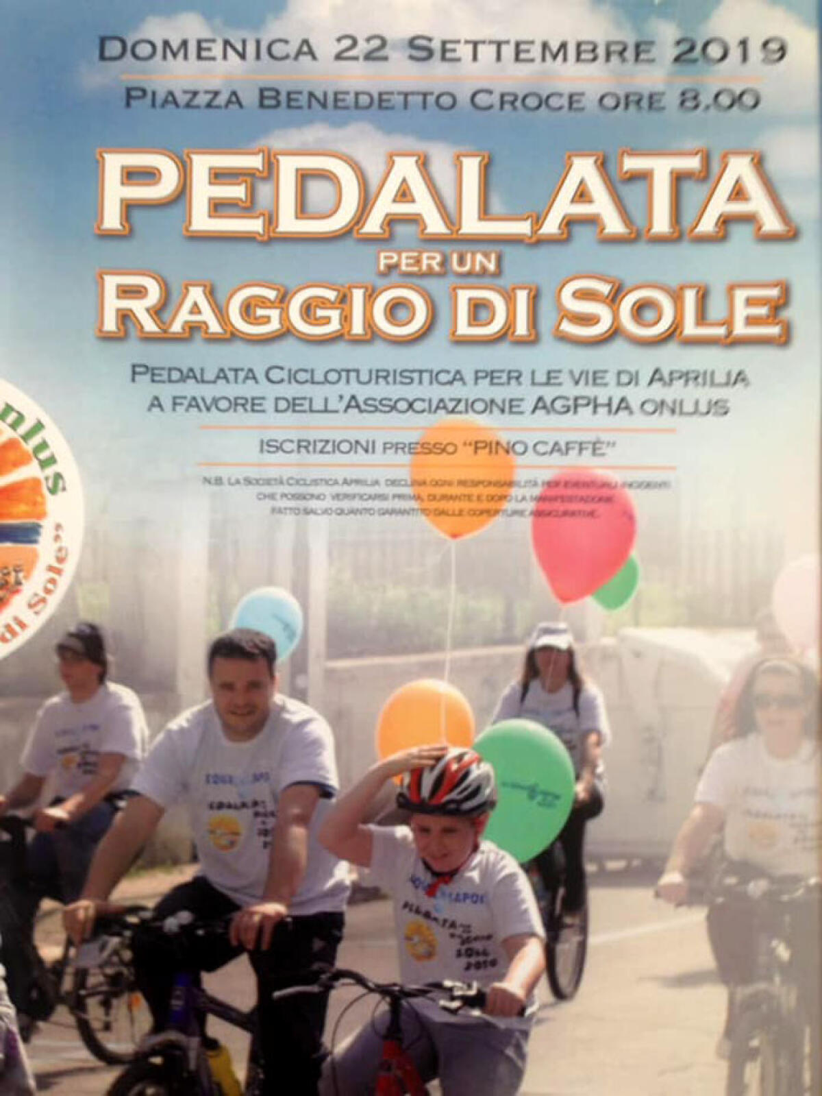 Questa domenica torna ad Aprilia la tradizionale “Pedalata per un Raggio di Sole” dell'Agpha. - 