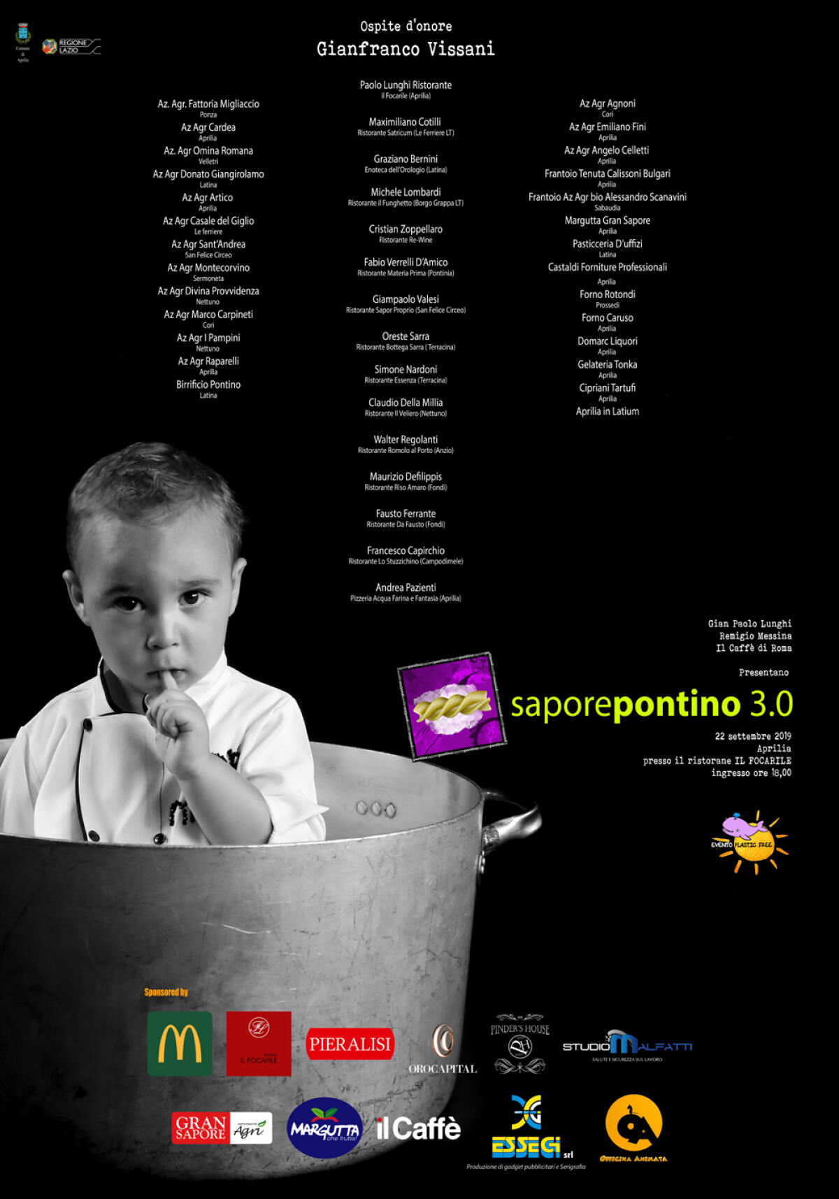 A “Il Focarile” di Aprilia questa domenica 22 Settembre l'edizione 3.0 di Saporepontino". - 