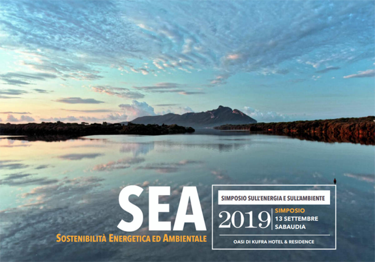 A Sabaudia il 13 Settembre “Simposio SEA Sostenibilità Energetica e Ambientale”. - 
