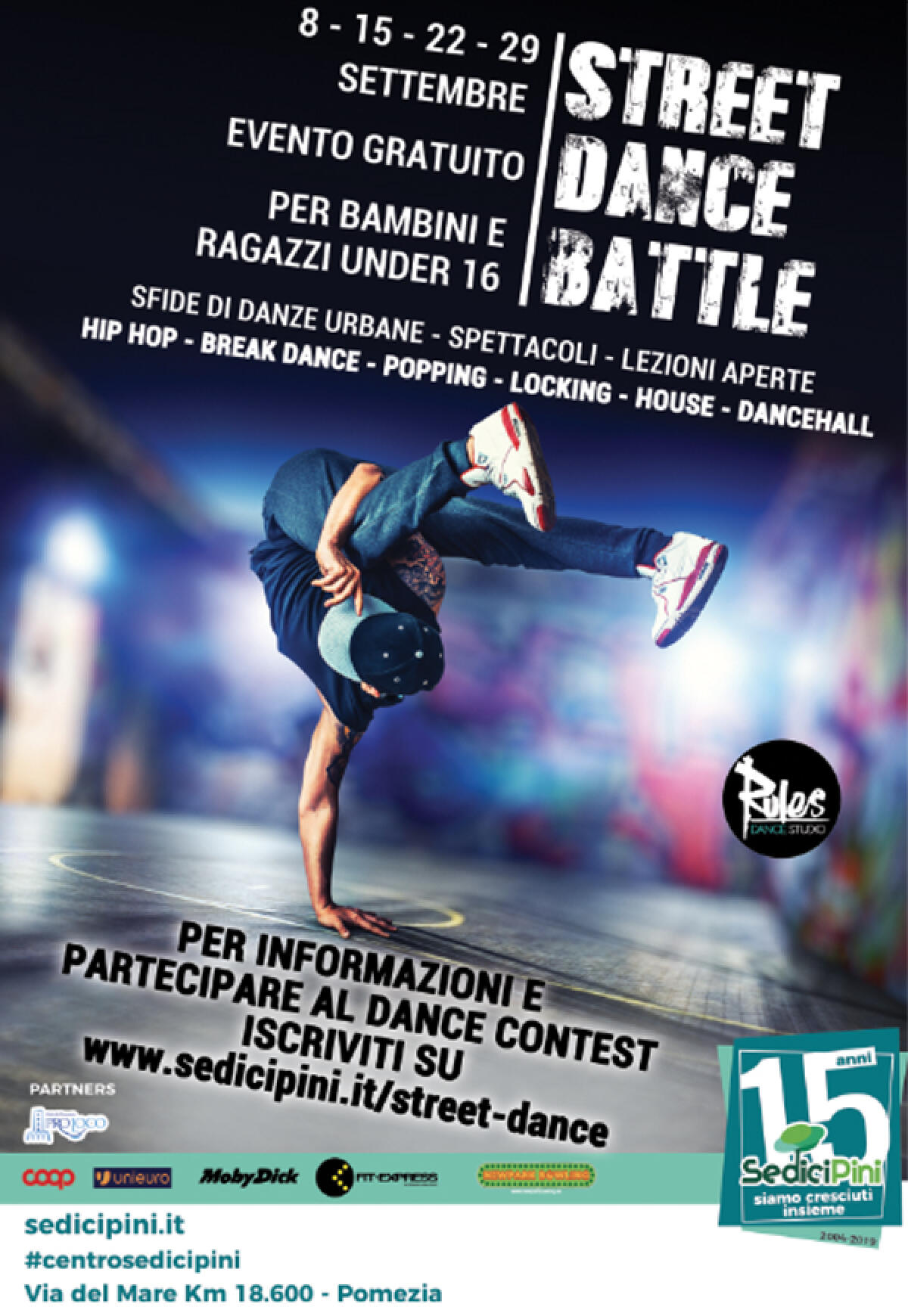 Al Centro Commerciale “Sedici Pini” di Pomezia nuovo fine settimana con la Dance Street Battle! - 