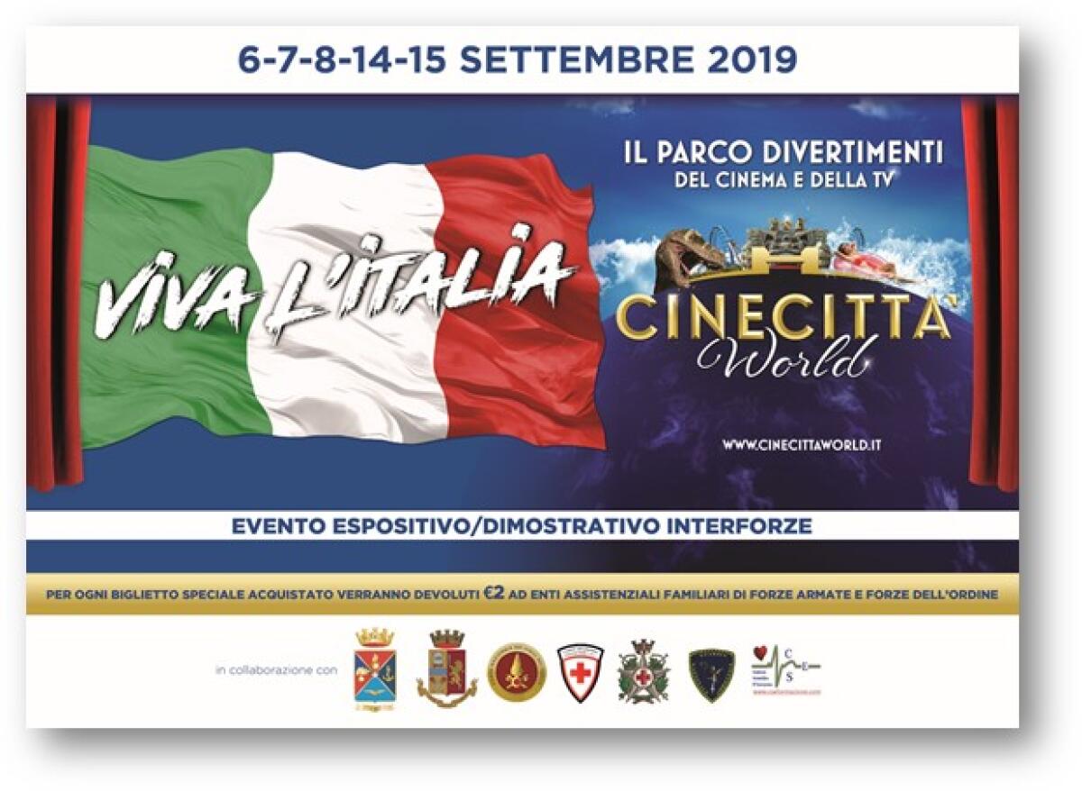 Viva l'Italia, a Cinecittà World il più grande evento interforze dedicato allo sport - 
