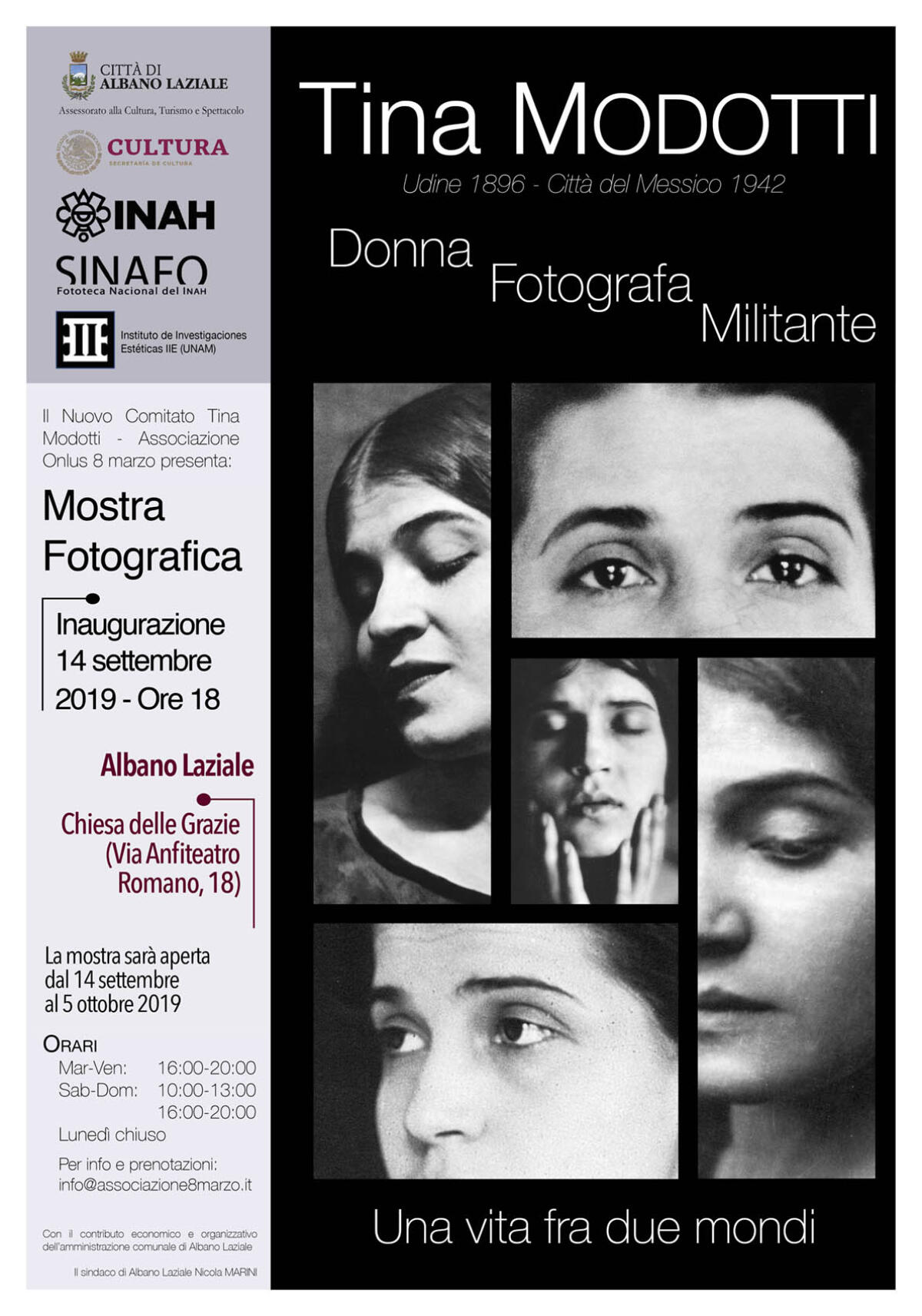 “Tina Modotti – Donna, fotografa, militante”, la mostra ad Albano - 
