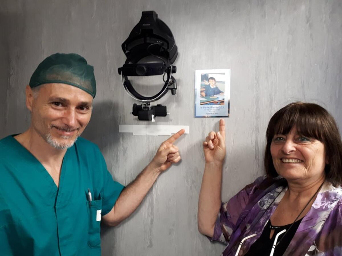 Donato un Oftalmoscopio Indiretto senza fili a led per il Goretti di Latina - 