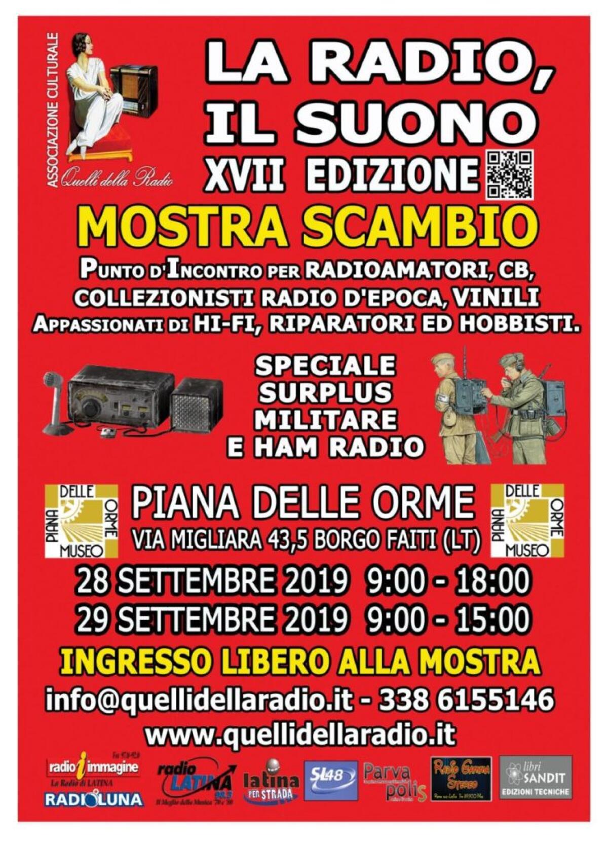 “La Radio, Il Suono”. La mostra al Museo Piana delle Orme - 