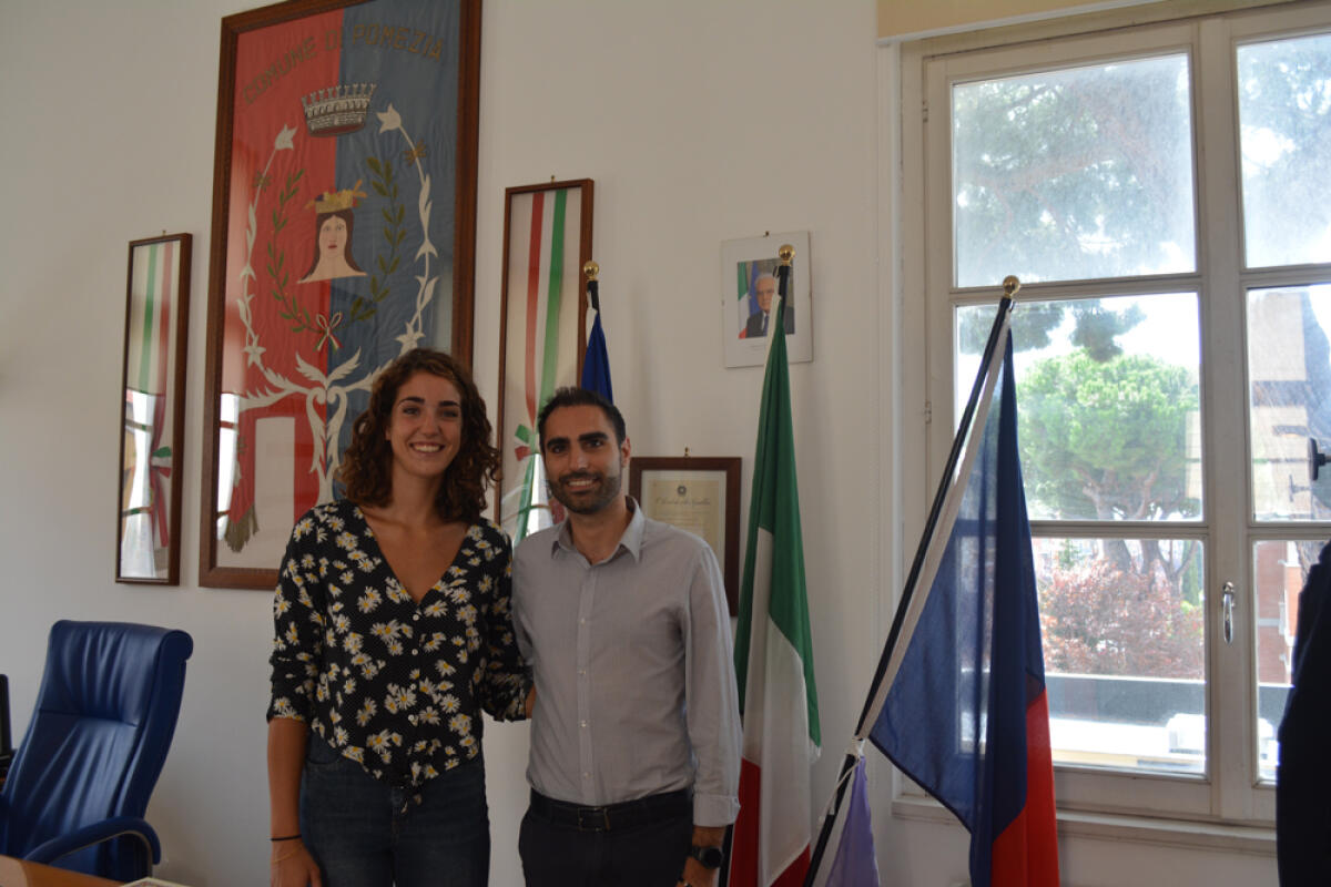 Pomezia, il sindaco accoglie Alice Gradini campionessa di beach volley - 