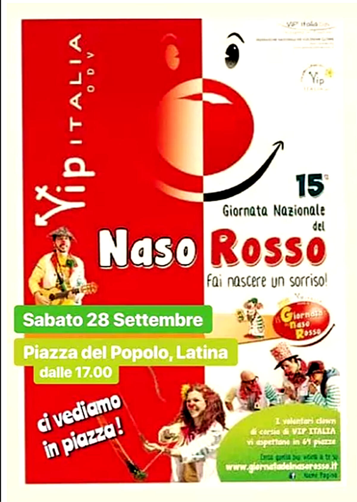 A Latina sabato 28 settembre la Giornata del Naso Rosso - 