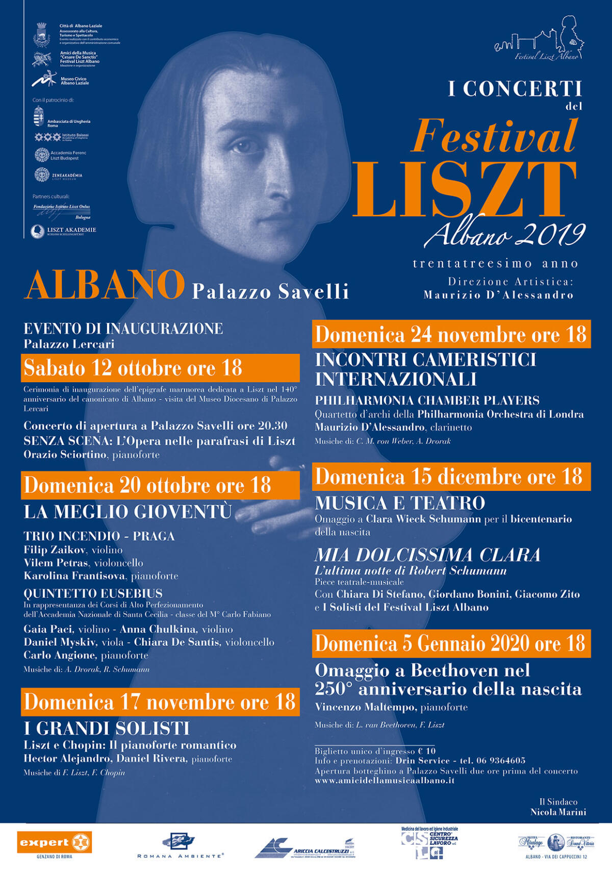 ALBANO – Al via la 33esima edizione del “Festival Liszt”. - 