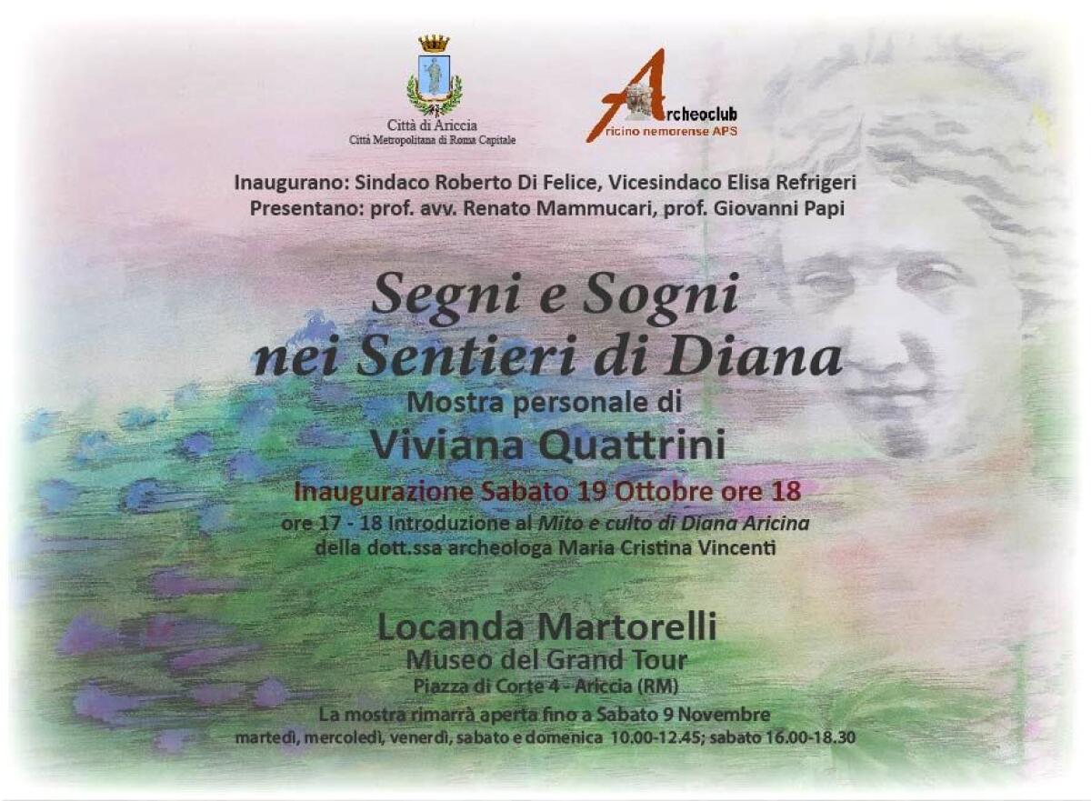 Ad Ariccia la mostra “Segni e sogni nei sentieri di Diana” - 