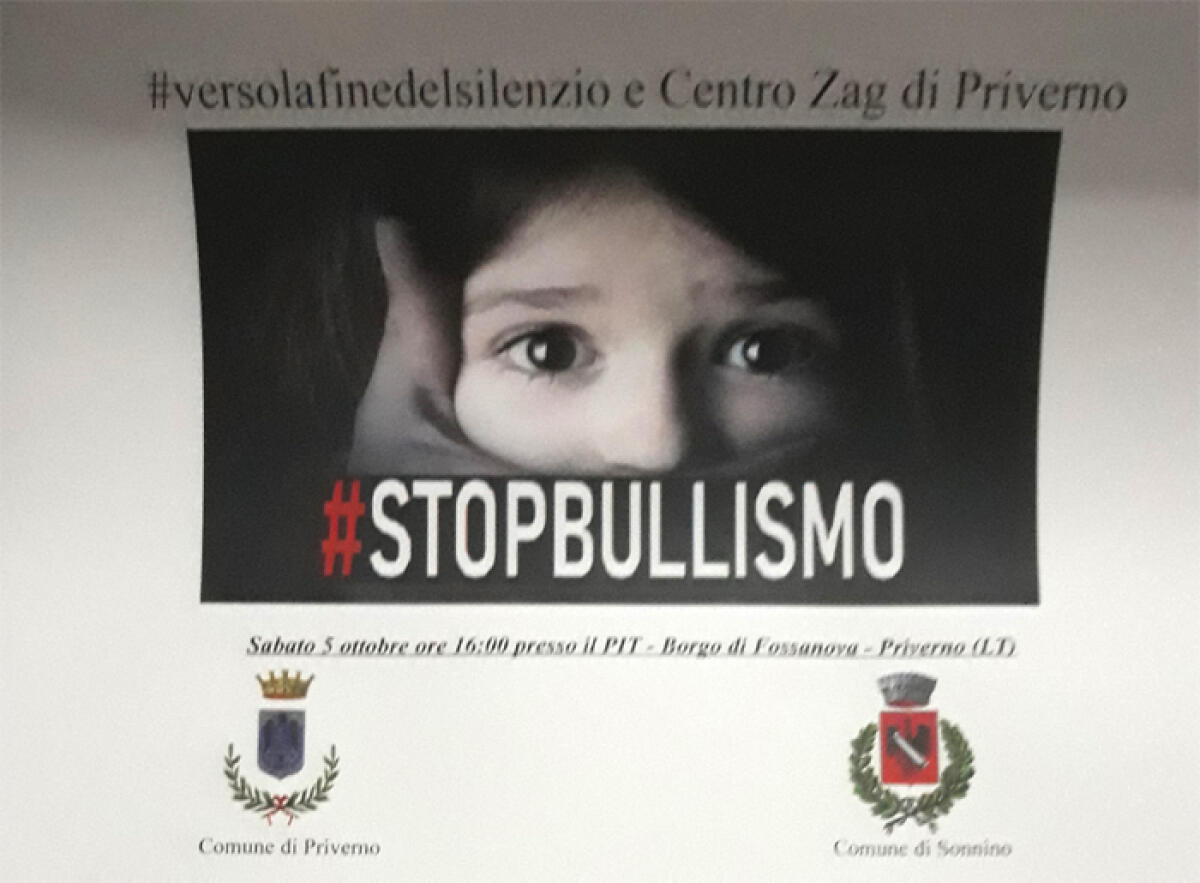 Nel suggestivo Borgo di Fossanova, a Priverno, questo sabato il convegno "StopBullismo". - 