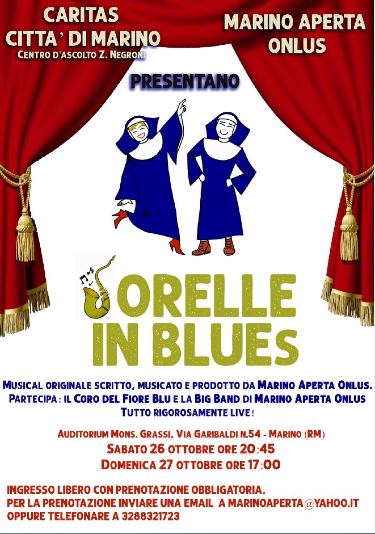 Sorelle in Blues, il musical per la solidarietà in scena a Marino - 