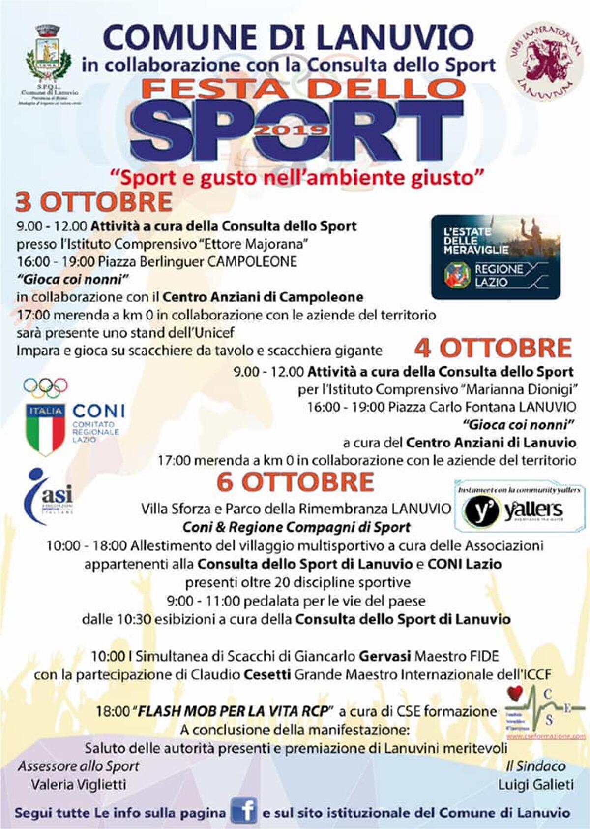 Lanuvio, attesa la Festa dello Sport - 