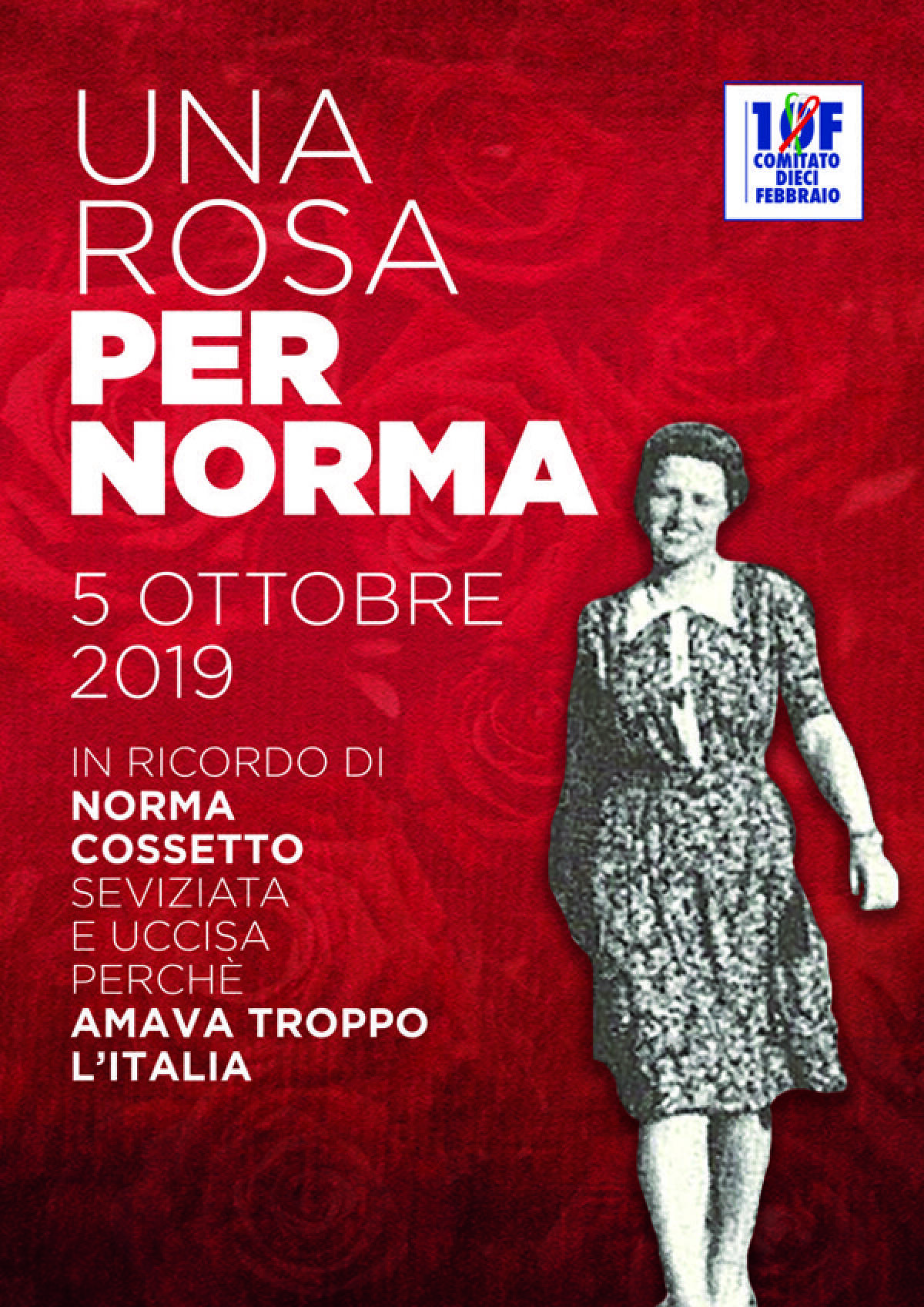 APRILIA – Questo sabato un evento per ricordare il sacrificio di Norma Cossetto. - 