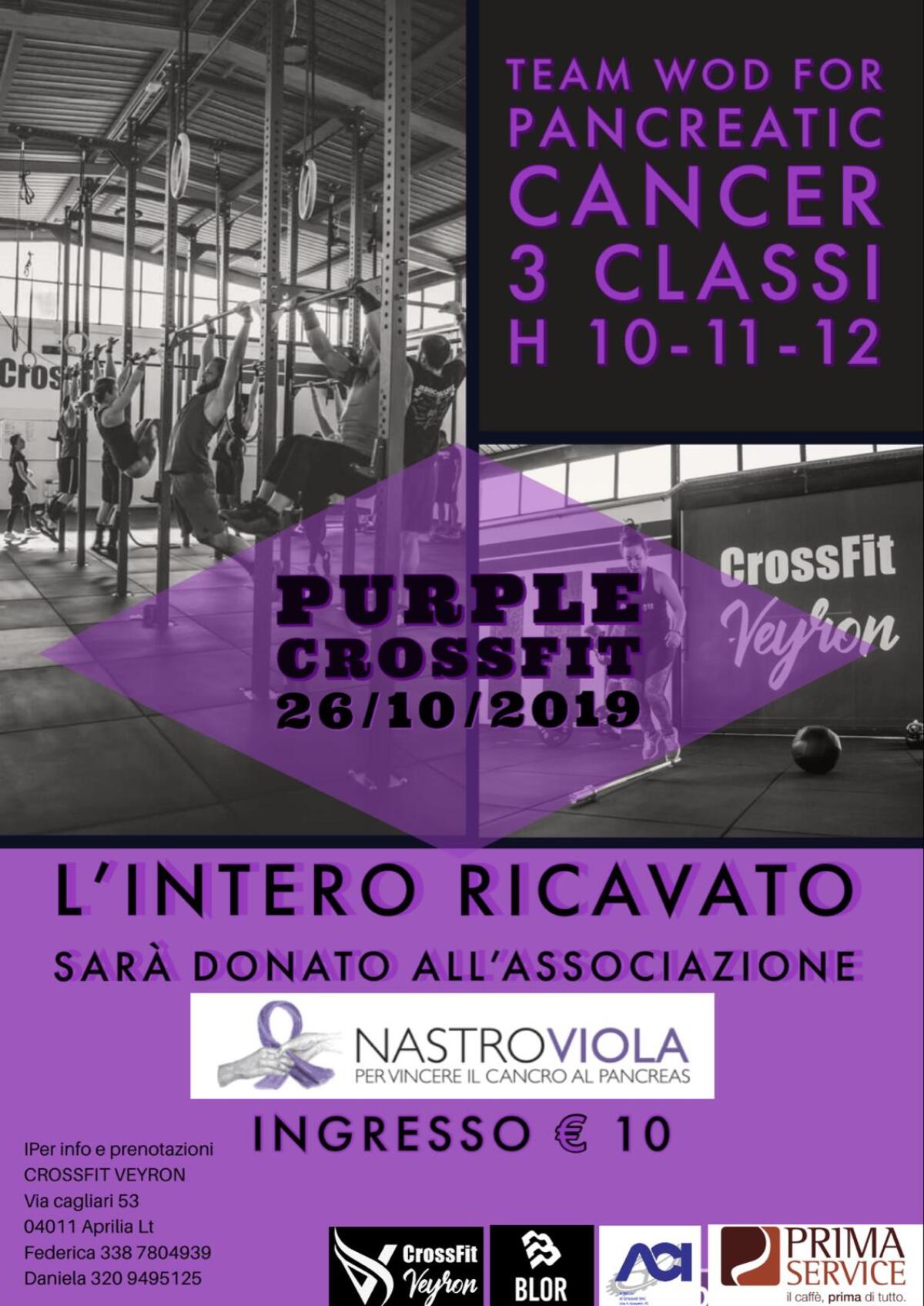 Ad Aprilia sabato 26 Ottobre l’iniziativa “Purple Crossfit” per Nastro Viola: quando lo sport incontra la solidarietà. - 