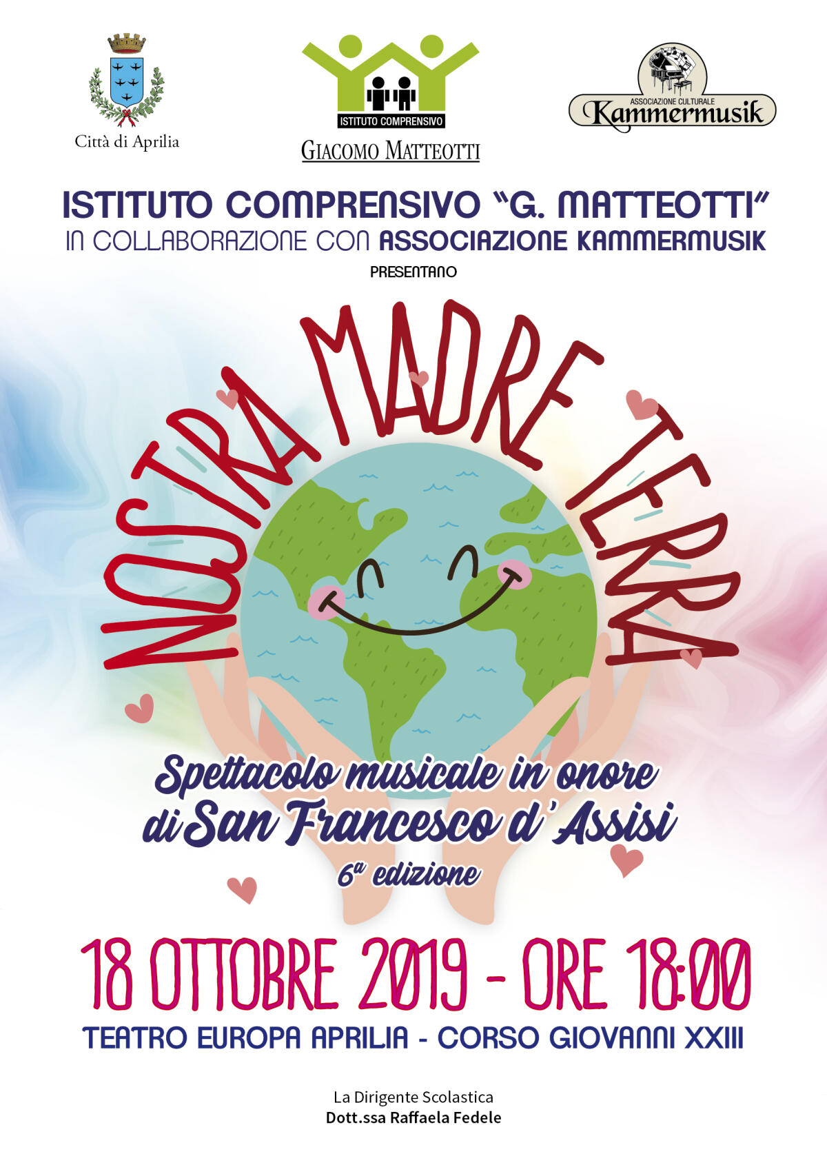 “Nostra Madre Terra”: al Teatro Europa di Aprilia oggi lo spettacolo musicale dell’Istituto Matteotti. - 