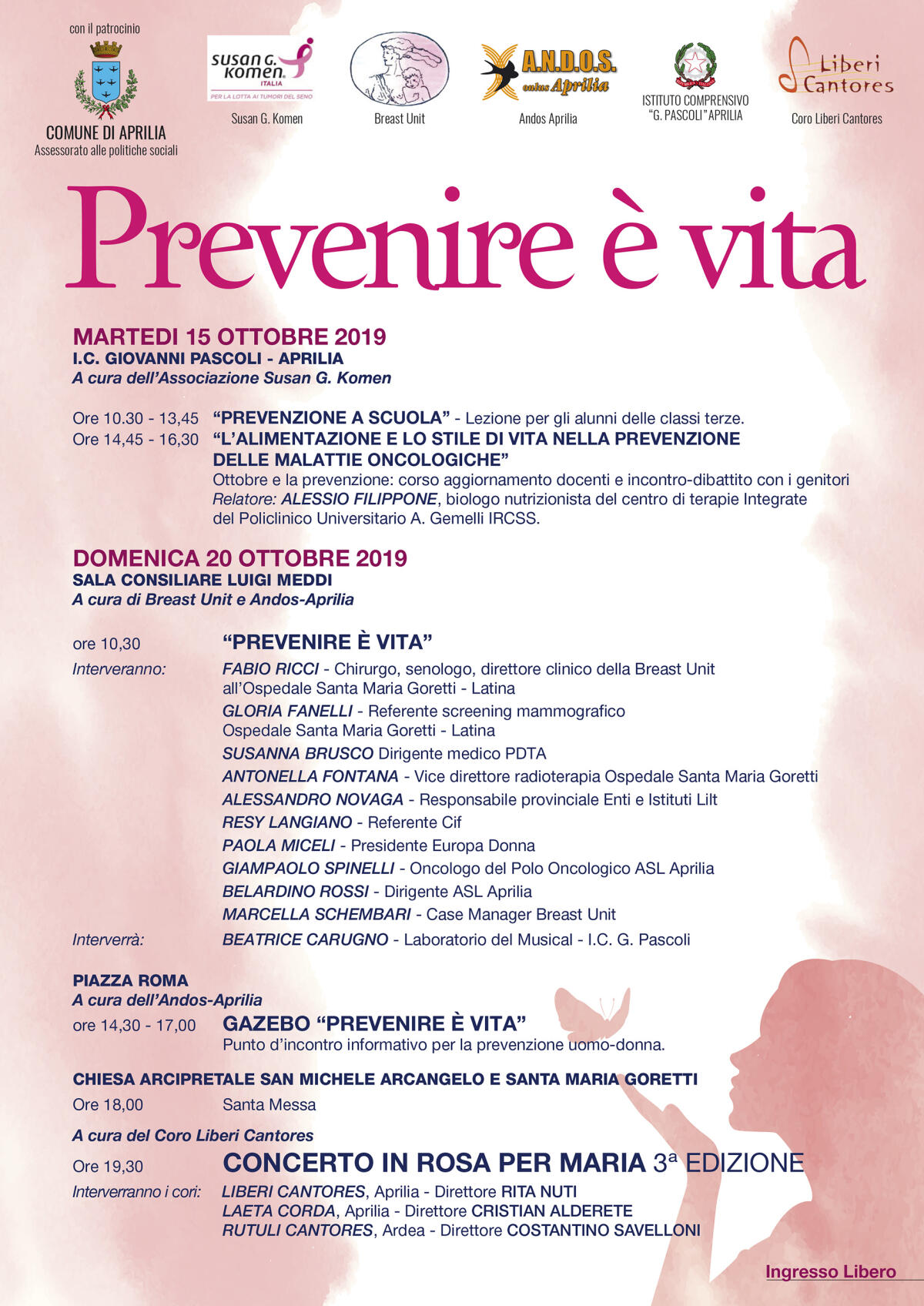 Le iniziative della campagna “Ottobre Rosa” ad Aprilia - 