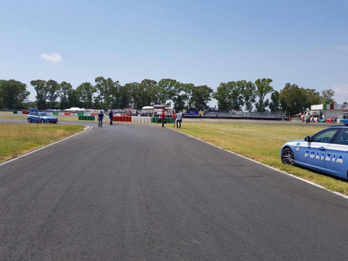 Incidente al circuito del Sagittario a Latina, motociclista ferito - 