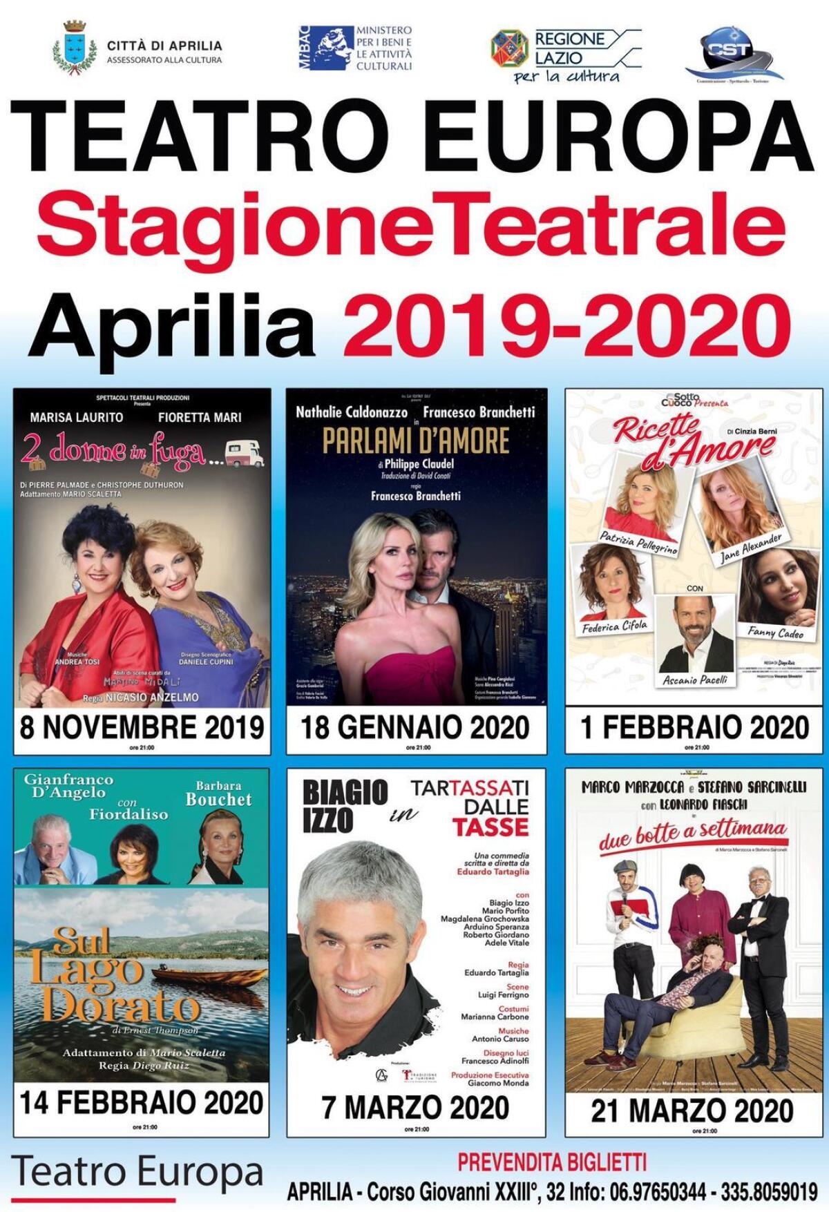 Al via ad Aprilia la Stagione Teatrale 2019-2020: l’8 Novembre si parte con lo spettacolo “Due donne in fuga”. - 