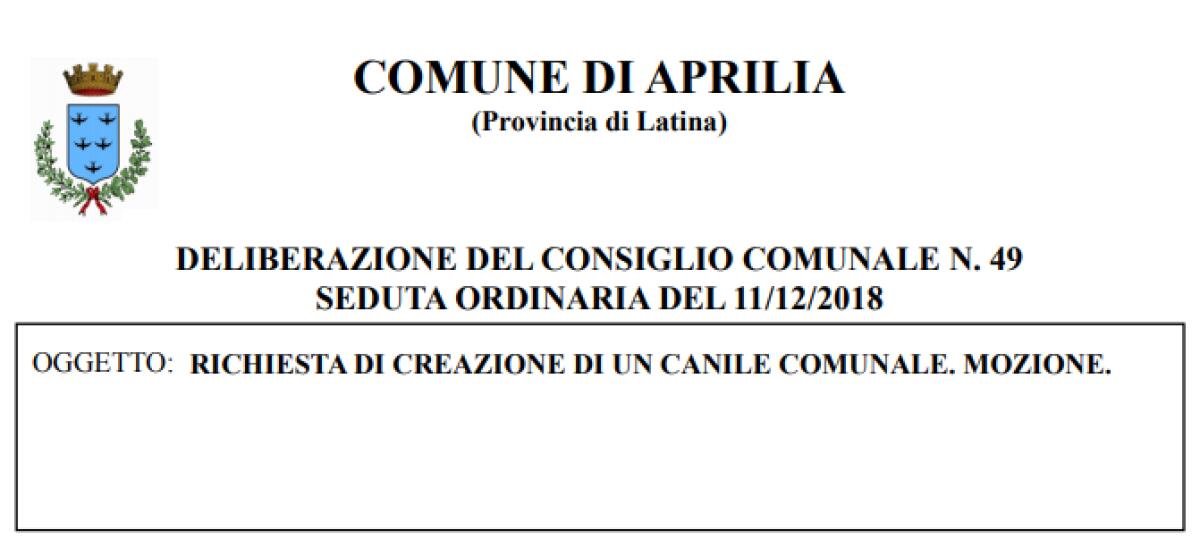 Mozione per un canile comunale ad Aprilia, Europa Verde: “il Sindaco faccia il punto sull’iter burocratico”. - 