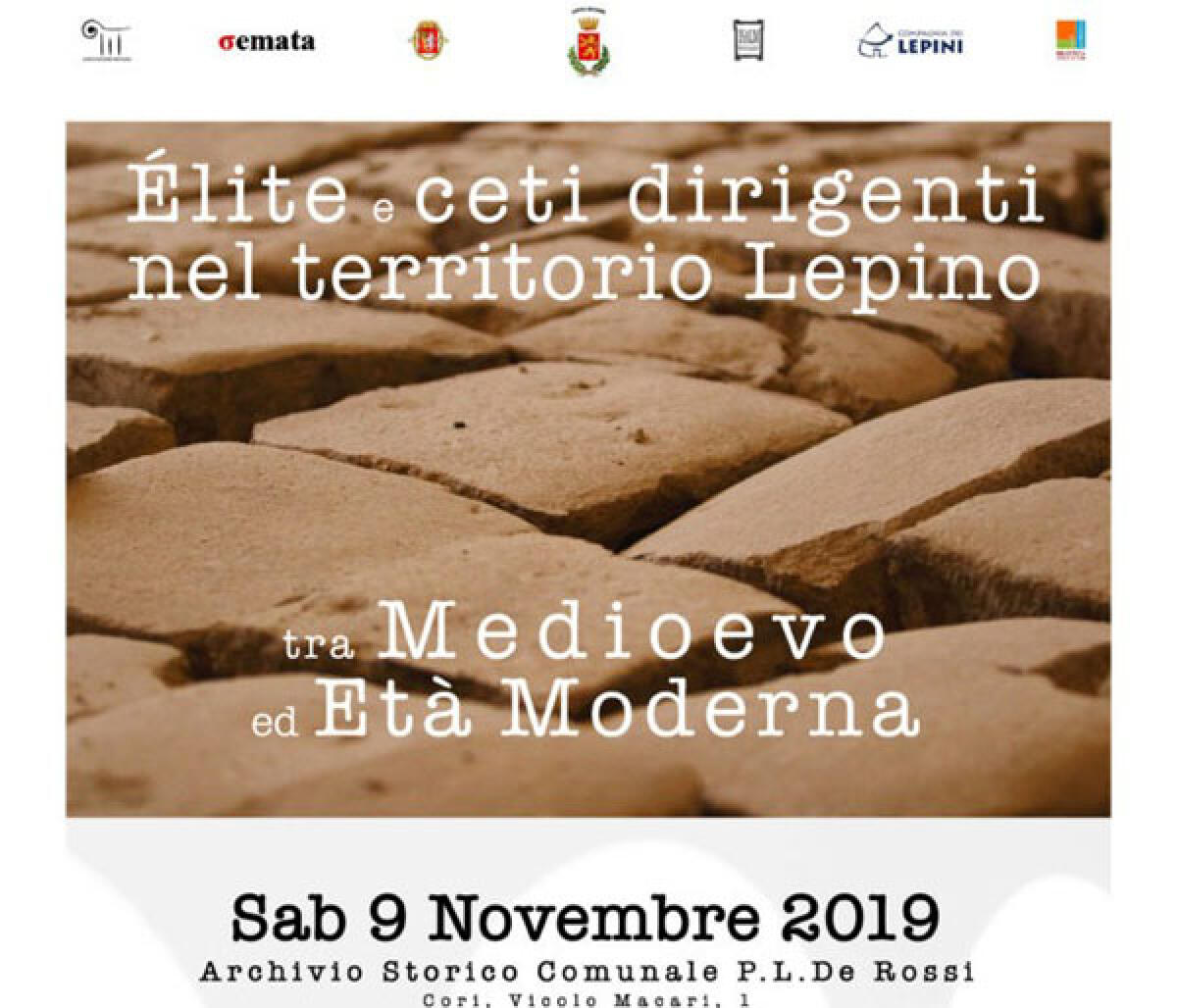 Terza giornata di studio a Cori in ricordo dell'archivista e studioso locale Pier Luigi De Rossi. - 