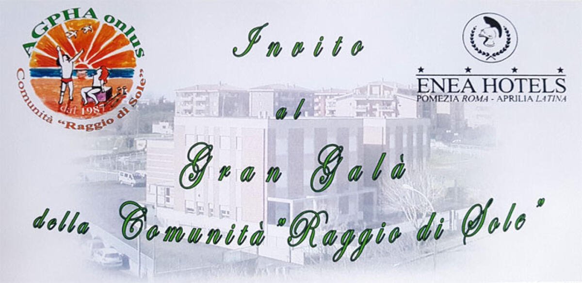 Questa sera la tradizionale cena di beneficenza a favore dell’associazione Agpha di Aprilia. - 