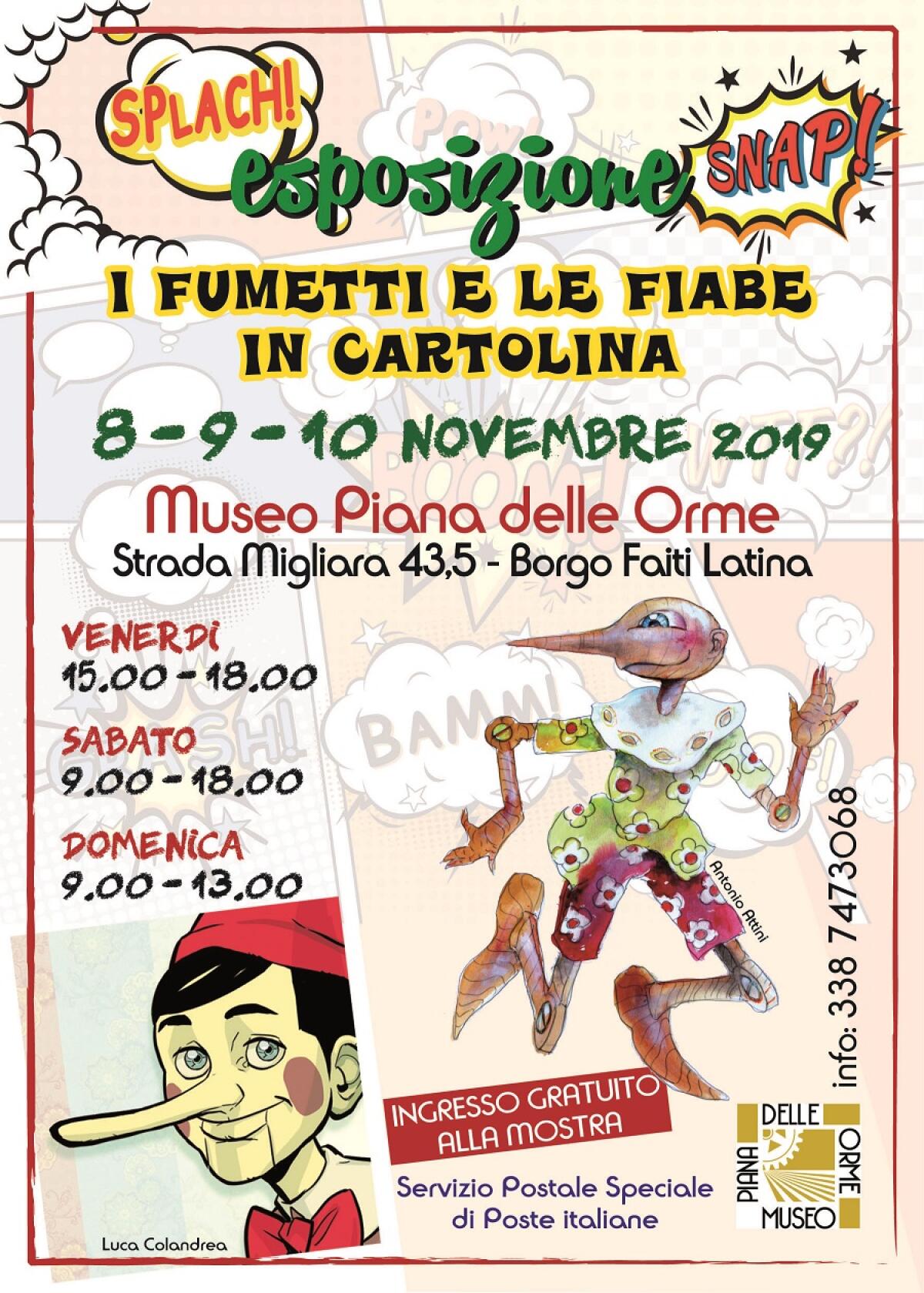 Piana delle Orme, questo fine settimana la mostra gratuita "I fumetti e le fiabe in cartolina" - 