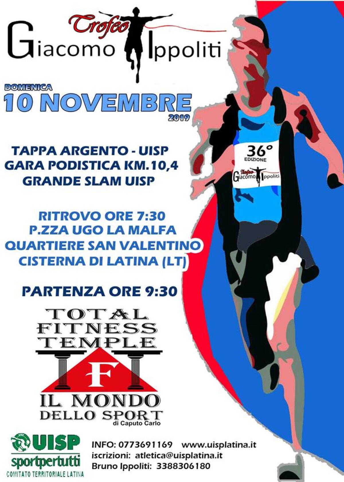 “Trofeo Giacomo Ippoliti”: tappa argento del Grande Slam Uisp questa domenica a Cisterna. - 