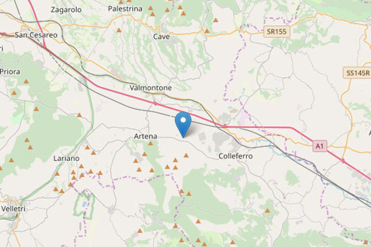 Leggera scossa di terremoto la scorsa notte tra Artena e Colleferro. - 