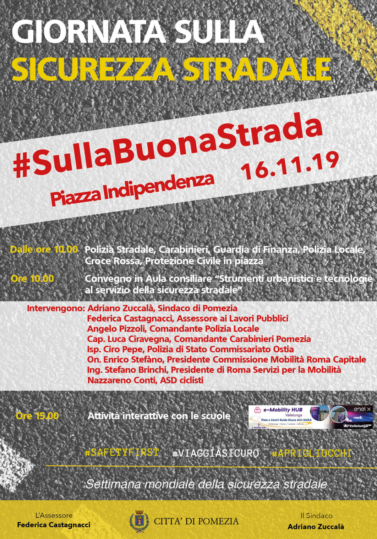 Sicurezza stradale, una giornata di sensibilizzazione a Pomezia - 