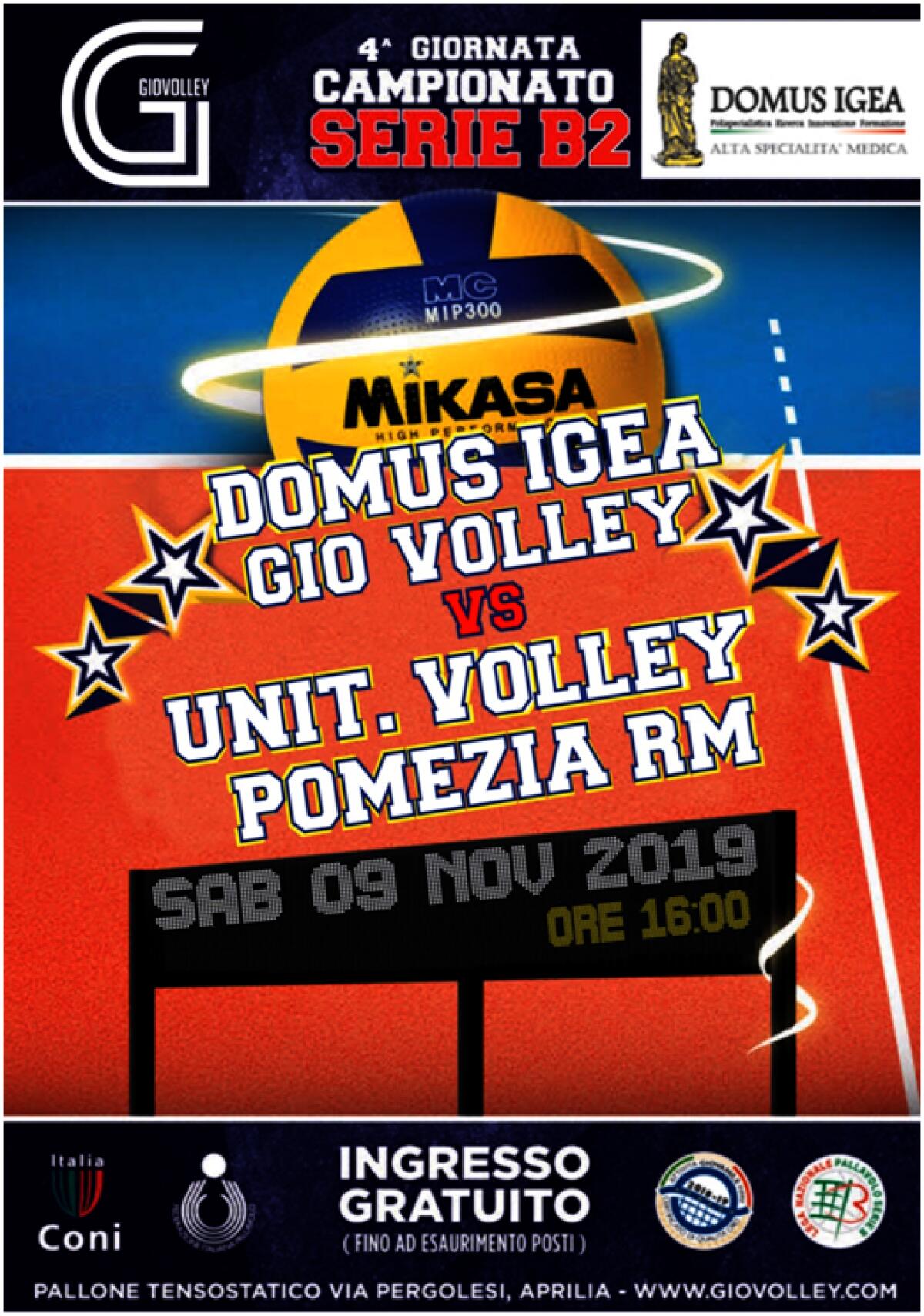 Pallavolo femminile serie B2: la Giò Volley Aprilia questo sabato affronta in casa Pomezia. - 