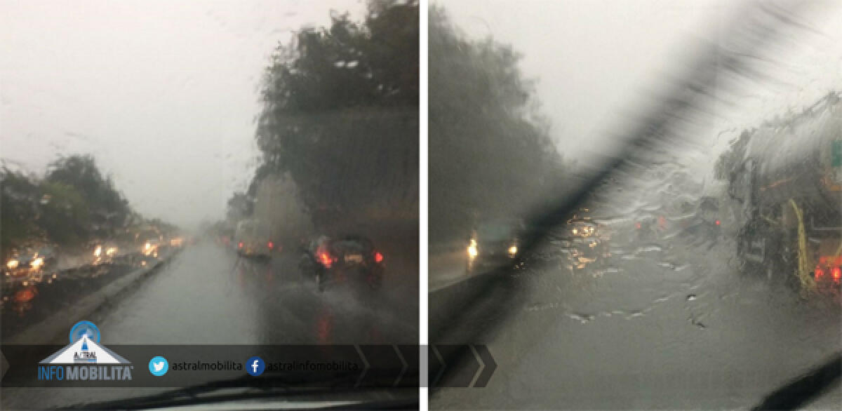 Due incidenti, ad Aprilia e Pomezia, e pioggia battente: anche oggi percorrere la Pontina è un’odissea. - 