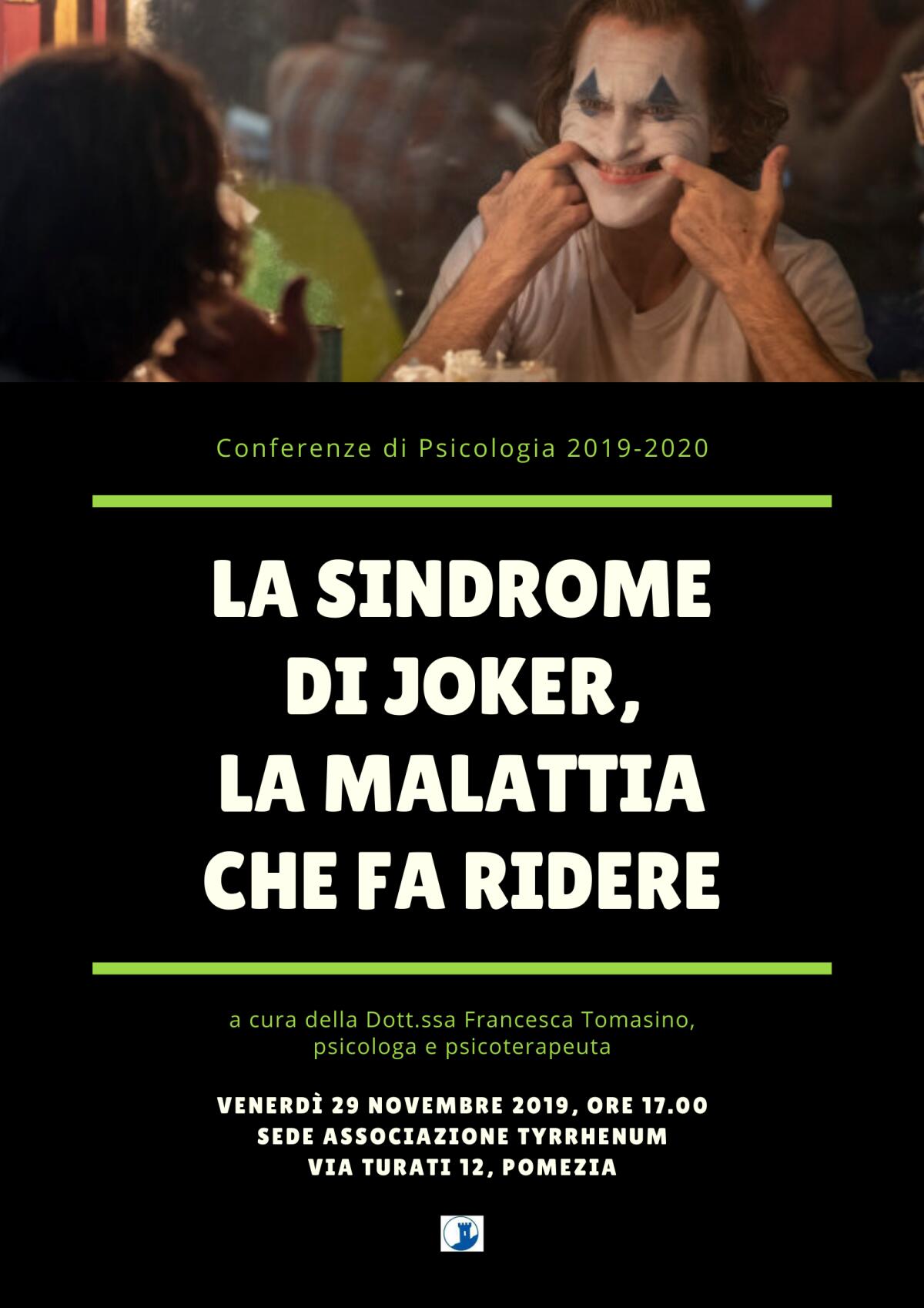 "Sindrome di Joker", incontro di psicologia a Pomezia - 