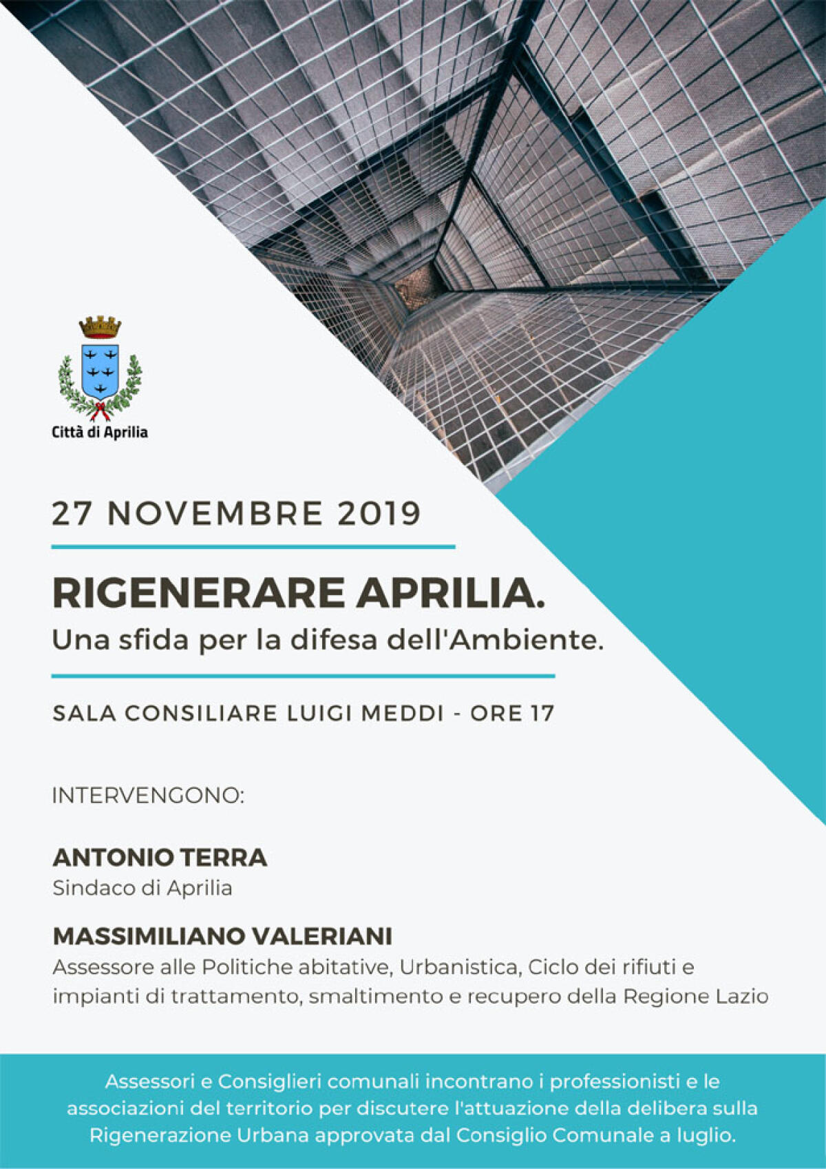 Rigenerazione urbana: Regione e Comune di Aprilia si confrontano in un incontro con associazioni e professionisti. - 