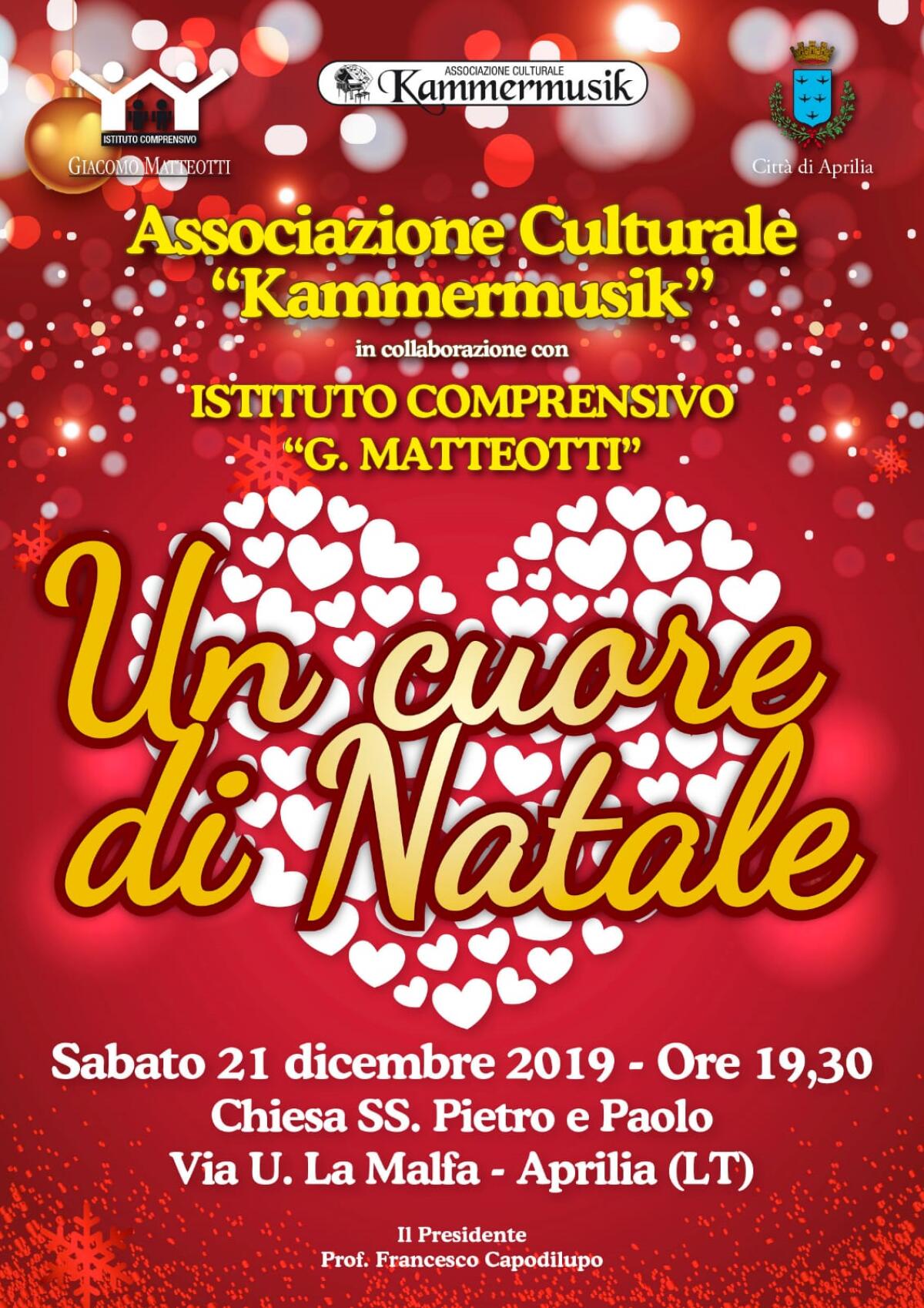 Un cuore di Natale, l'appuntamento in musica  dell'istituto Matteotti di Aprilia - 