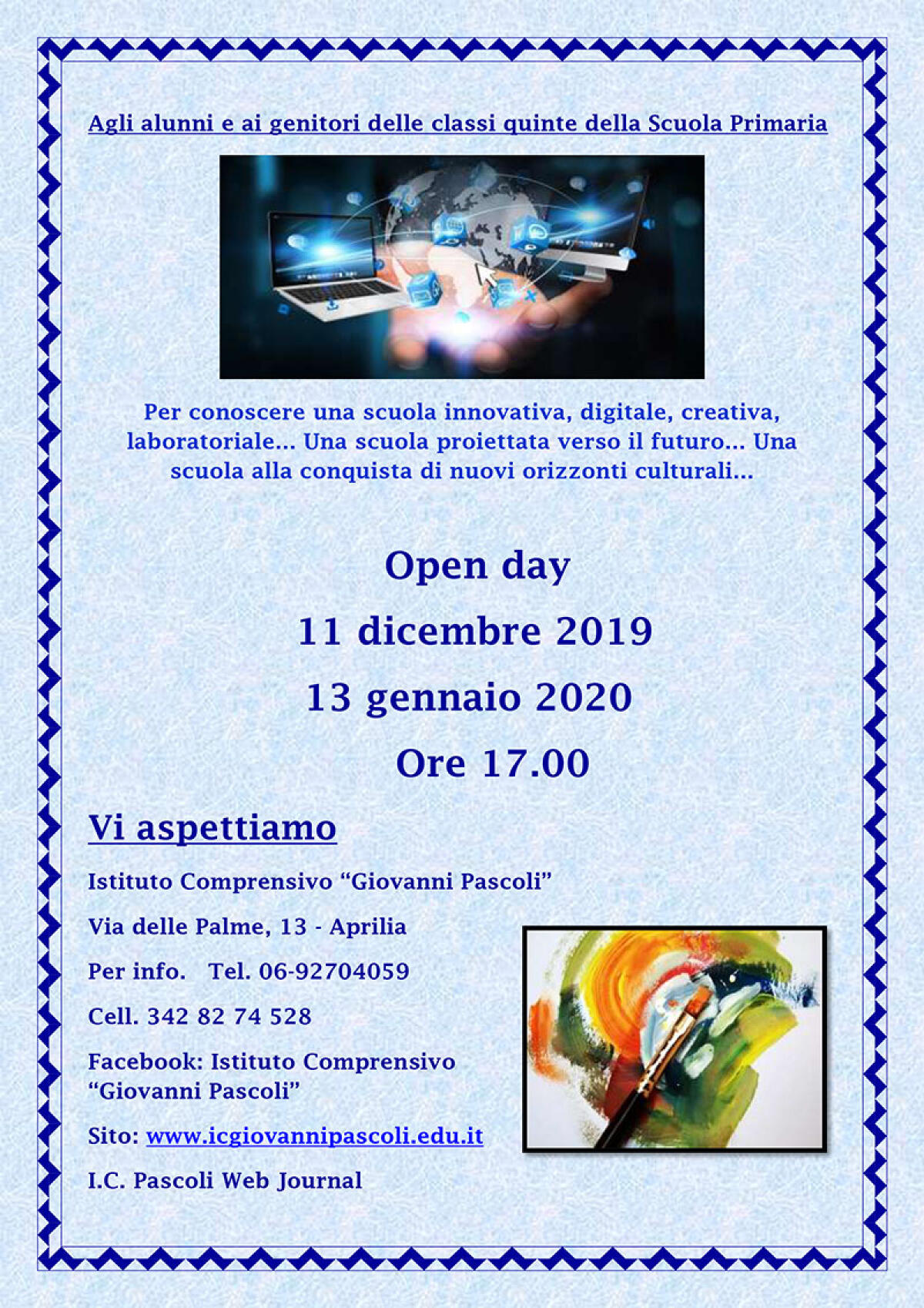 Open day all'Istituto Pascoli di Aprilia - 