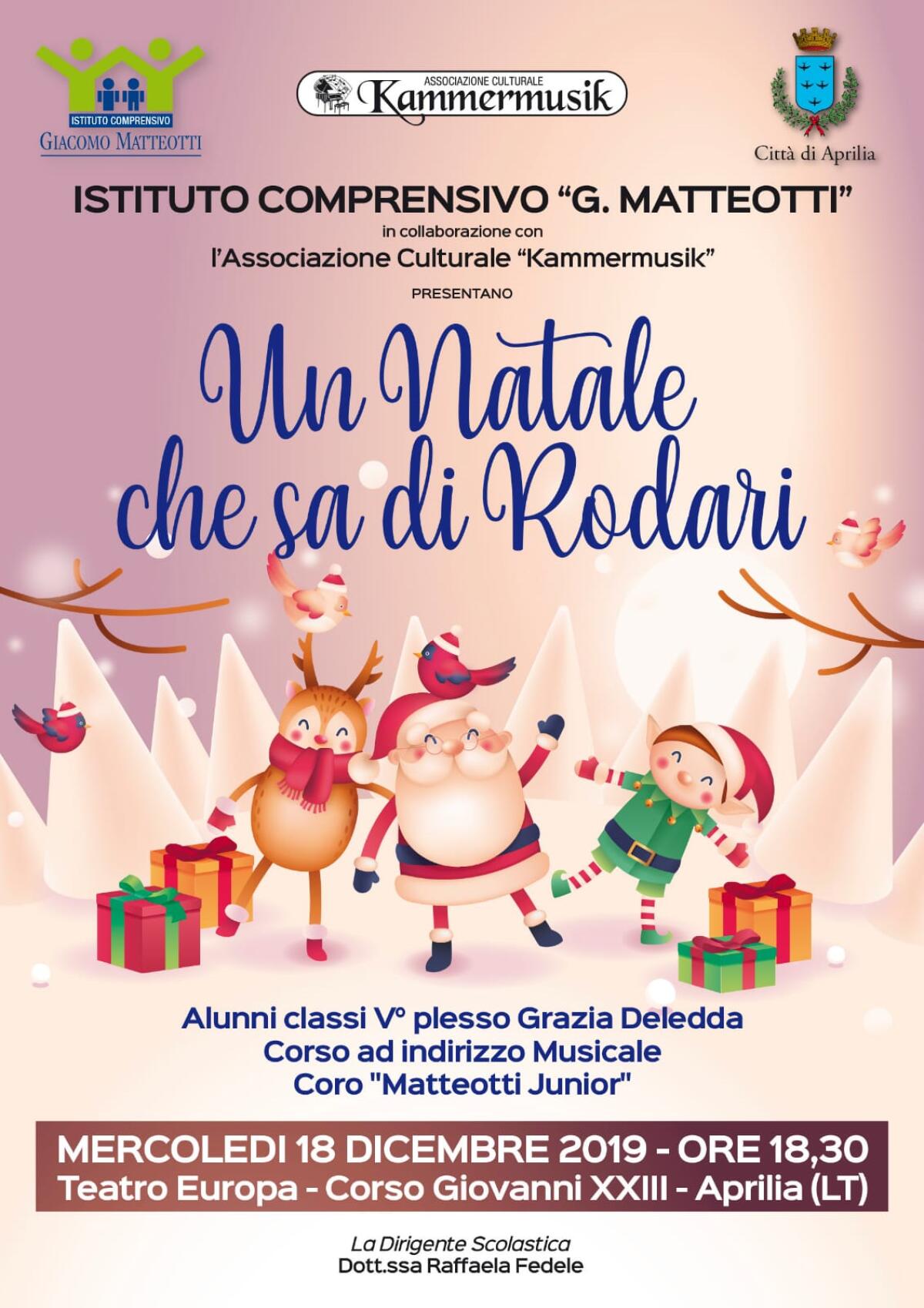 Aprilia - “Un Natale che sa di Rodari”, il concerto dedicato a Roberto Fiorentini - 
