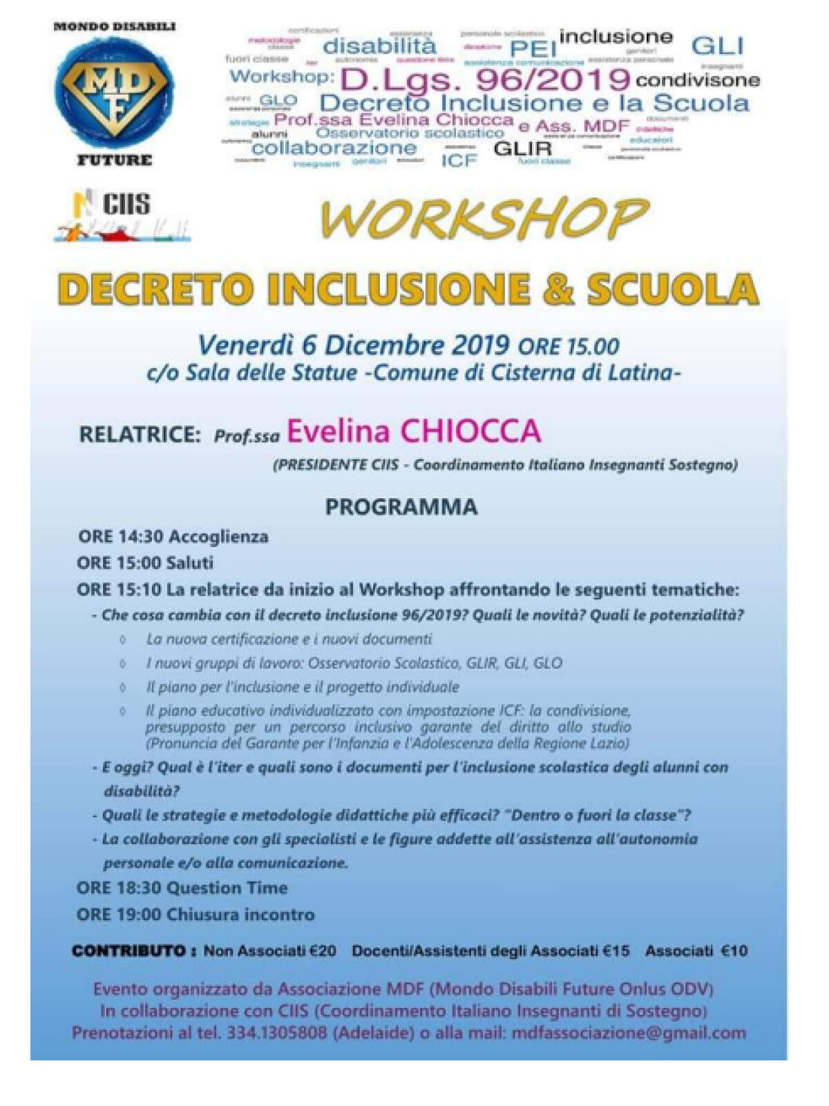 Cisterna, un convegno per aprire le porte sul mondo dell’Inclusione e della Neurodiversità - 